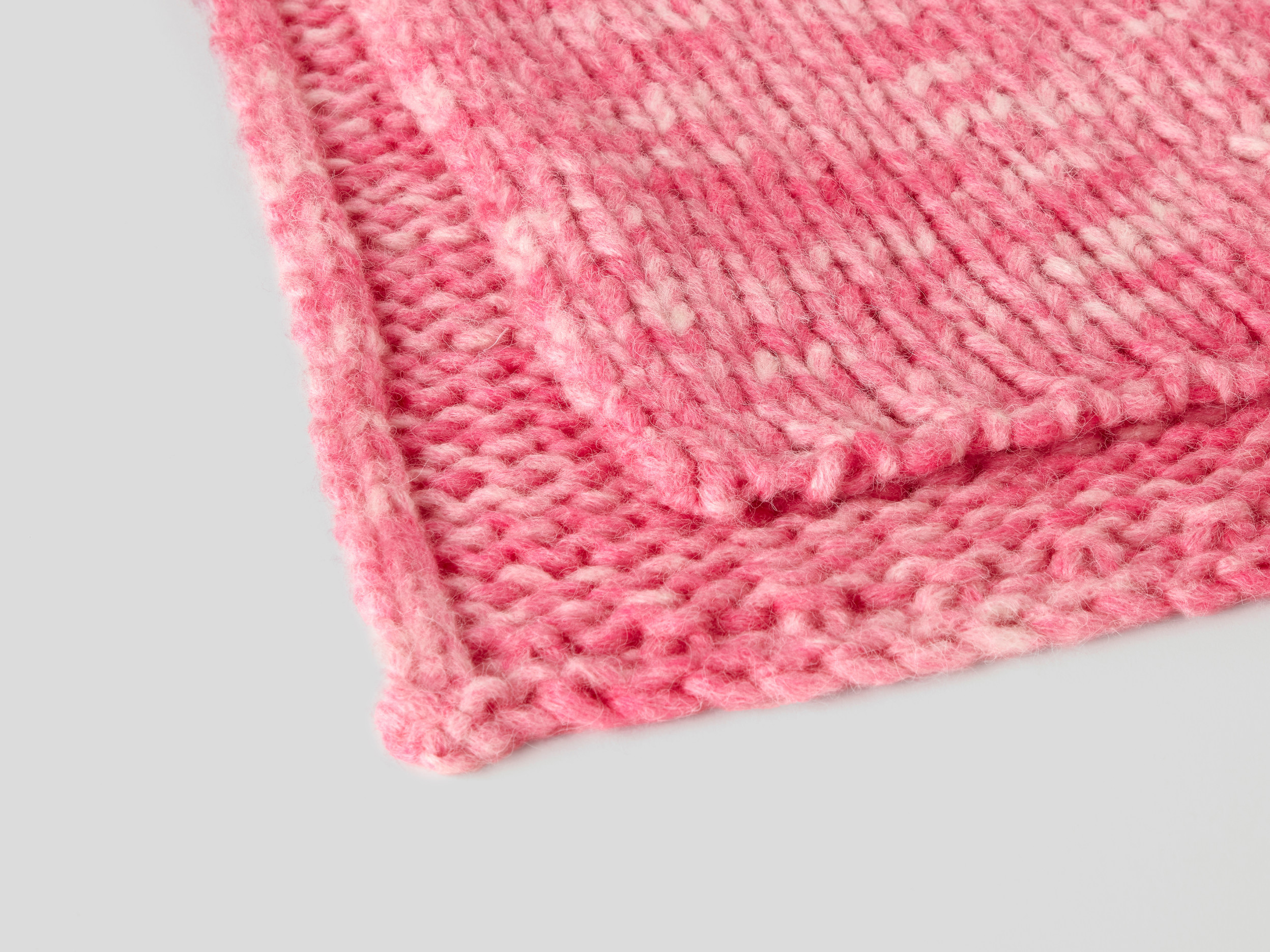 benetton, maxi scarf in wool blend, taglia os, pink, women