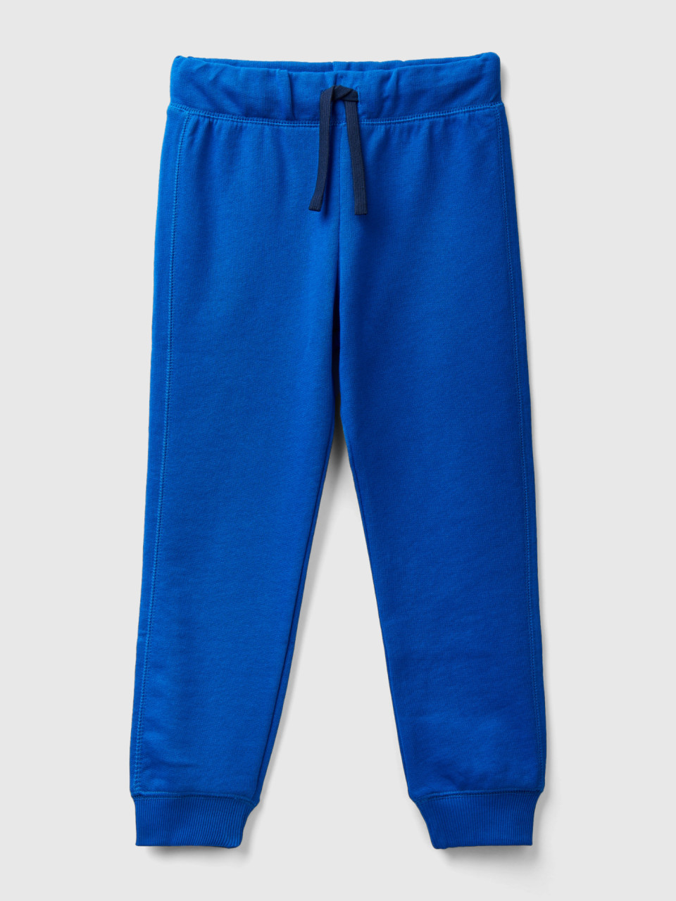 Benetton, 100% Cotton Sweatpants, Bright Blue, Kids