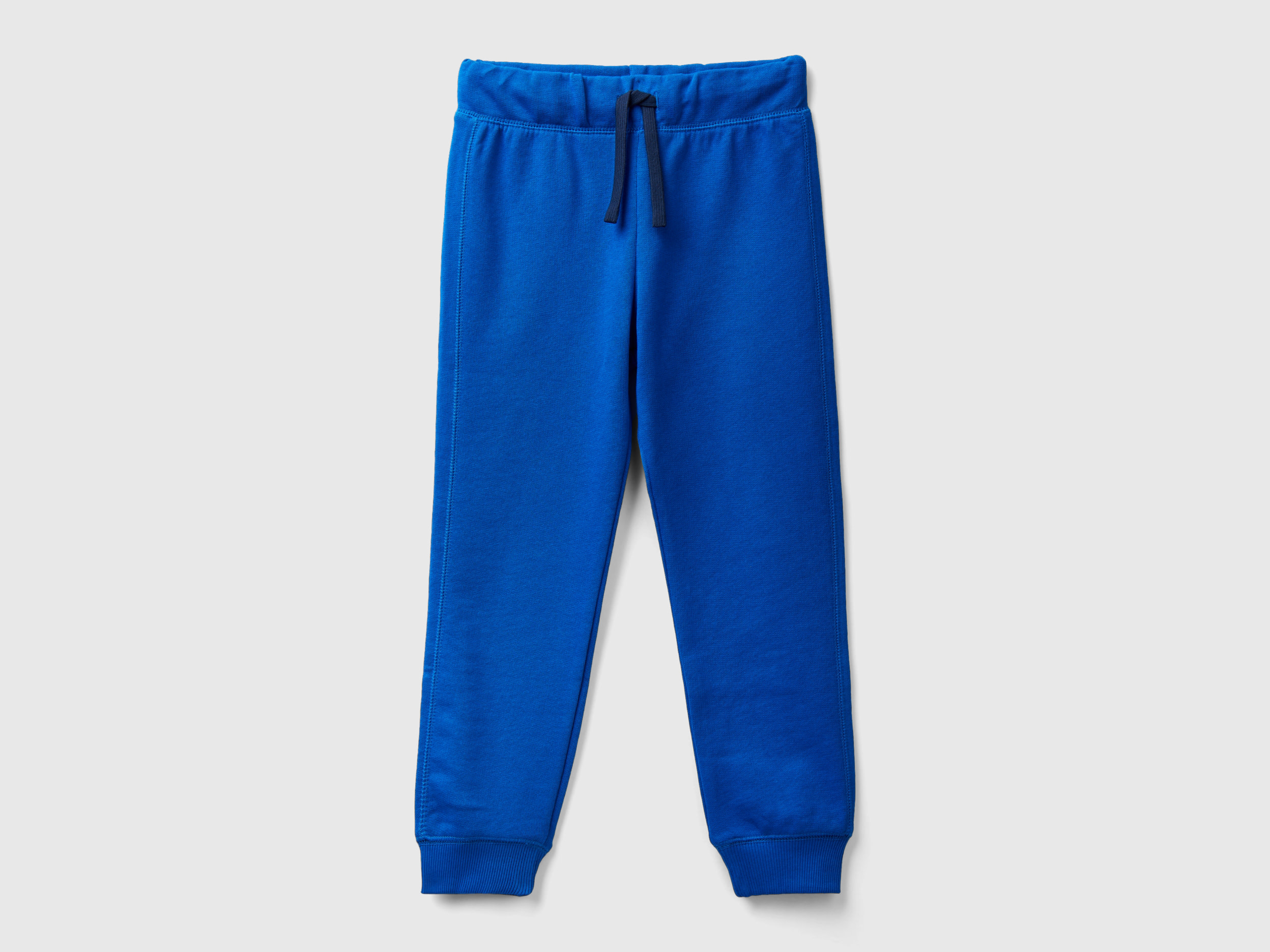 Benetton, 100% Cotton Sweatpants, size 2XL, Bright Blue, Kids
