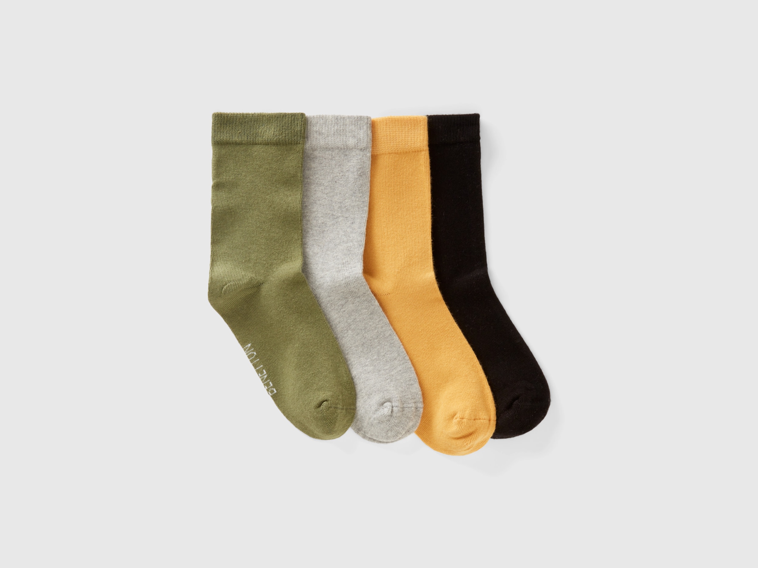 Benetton, Sock Set In Organic Stretch Cotton Blend, size 8-9, Multi-color, Kids