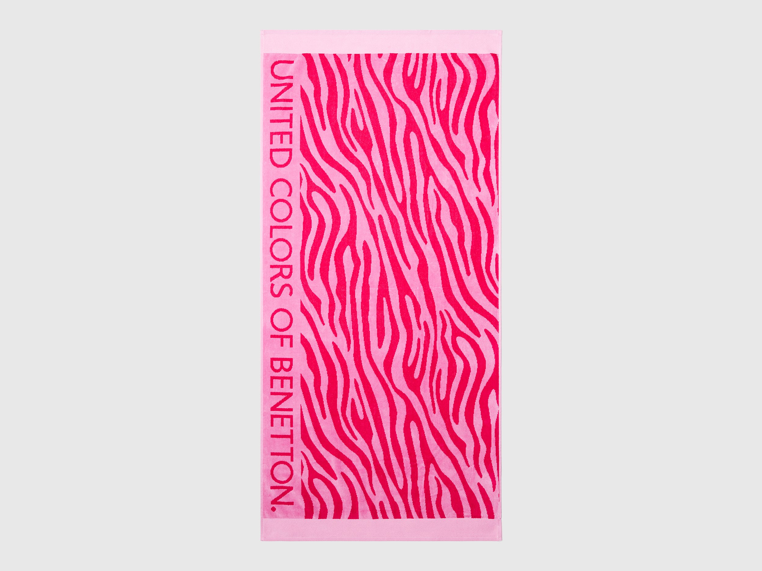 Benetton, Animal Print Beach Towel, size OS, Fuchsia, Kids