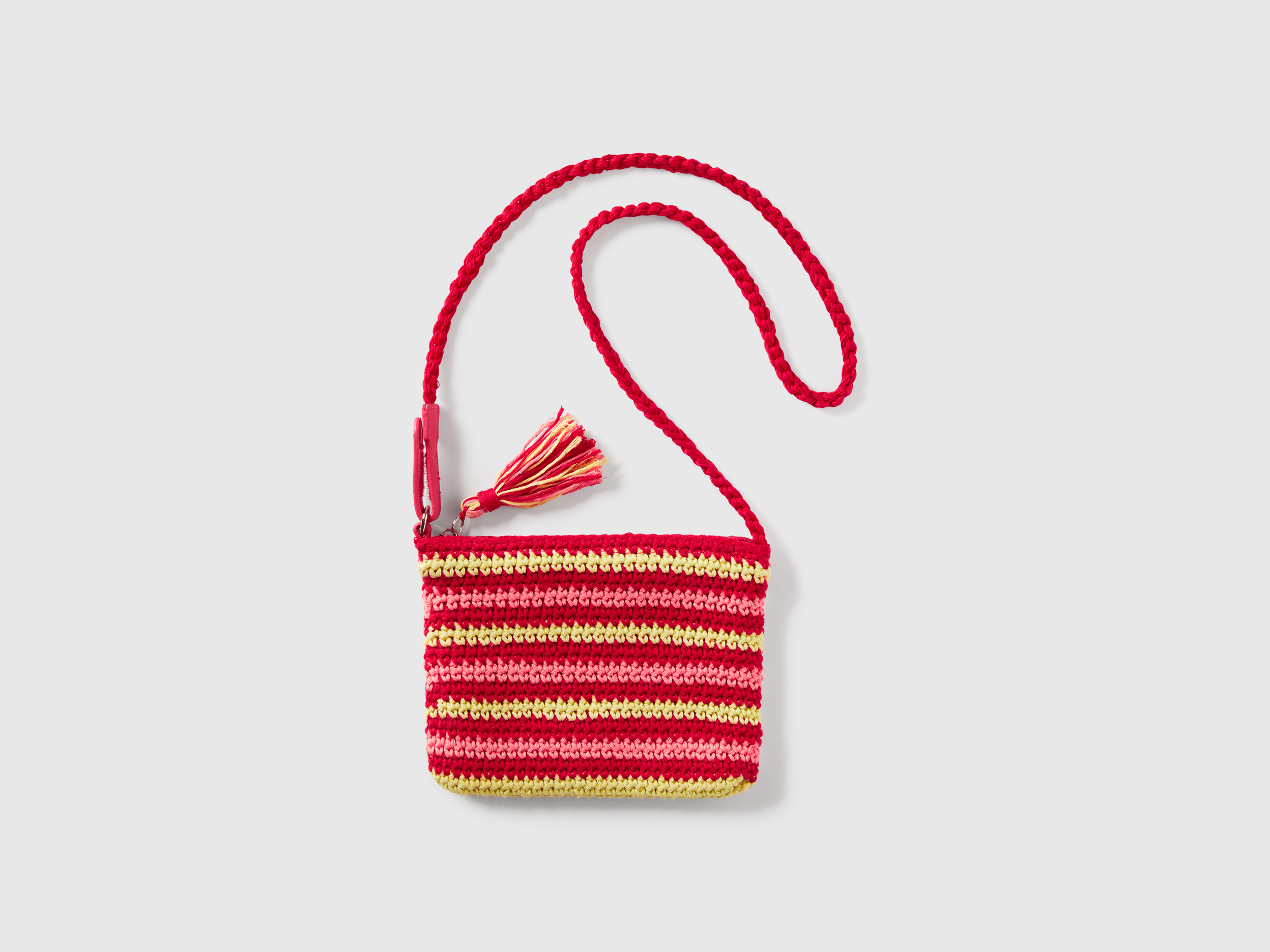 Benetton, Crochet Bag With Tassels, size OS, Multi-color, Kids