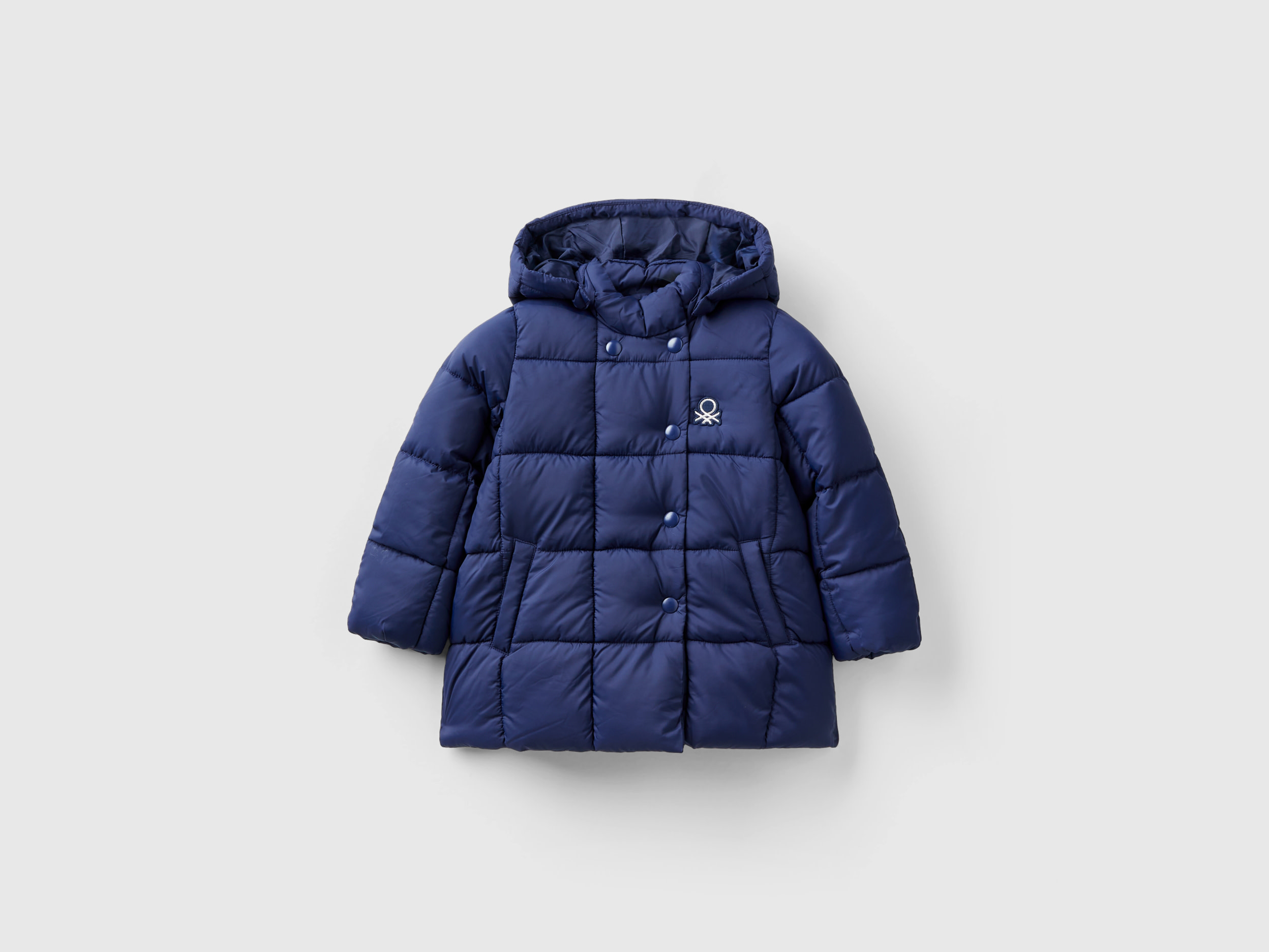 Benetton, Jacket With Detachable Hood, size 4-5, Dark Blue, Kids