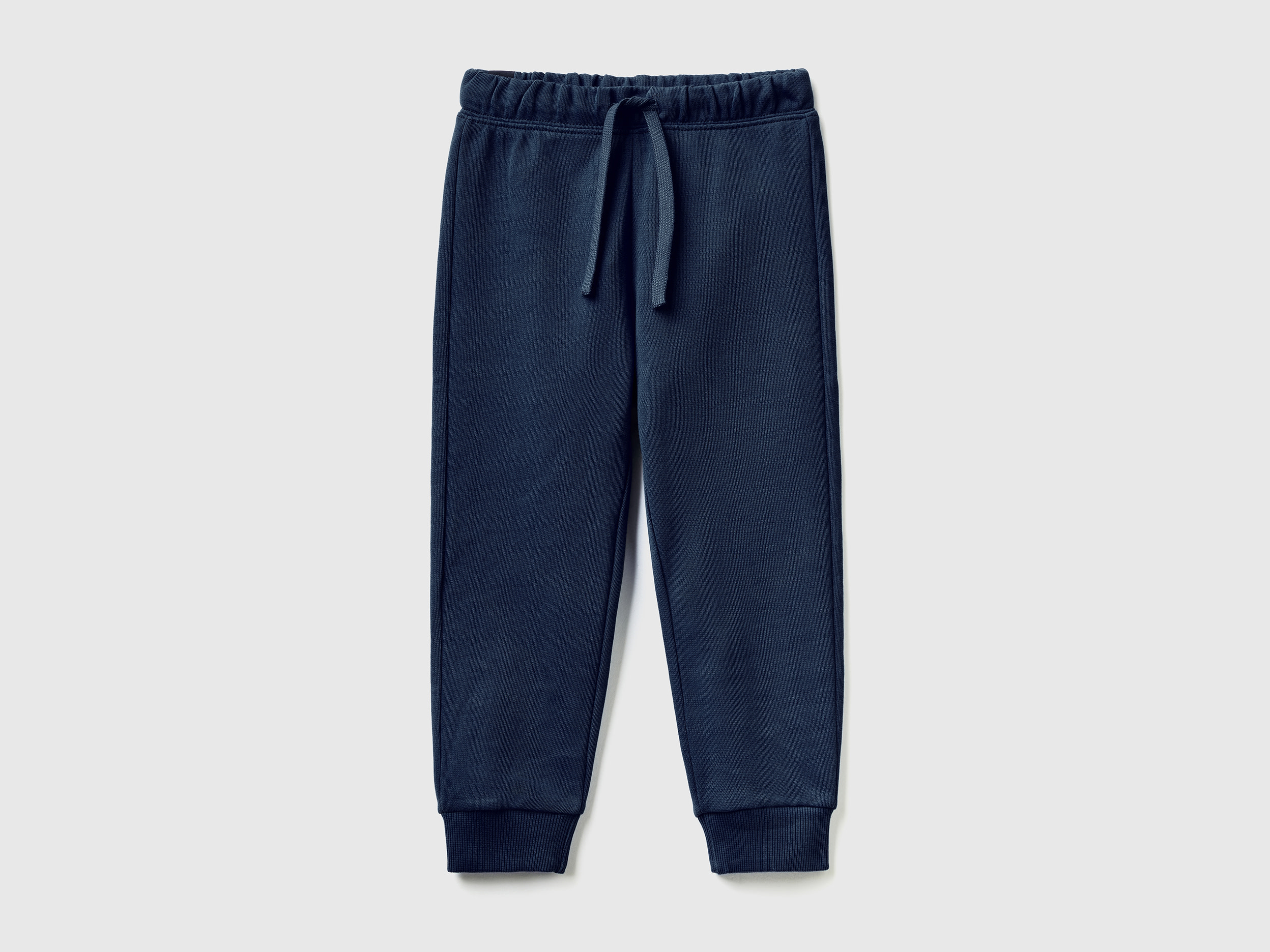 Benetton, Joggers In Felpa Regular Fit, Blu Scuro, Bambini