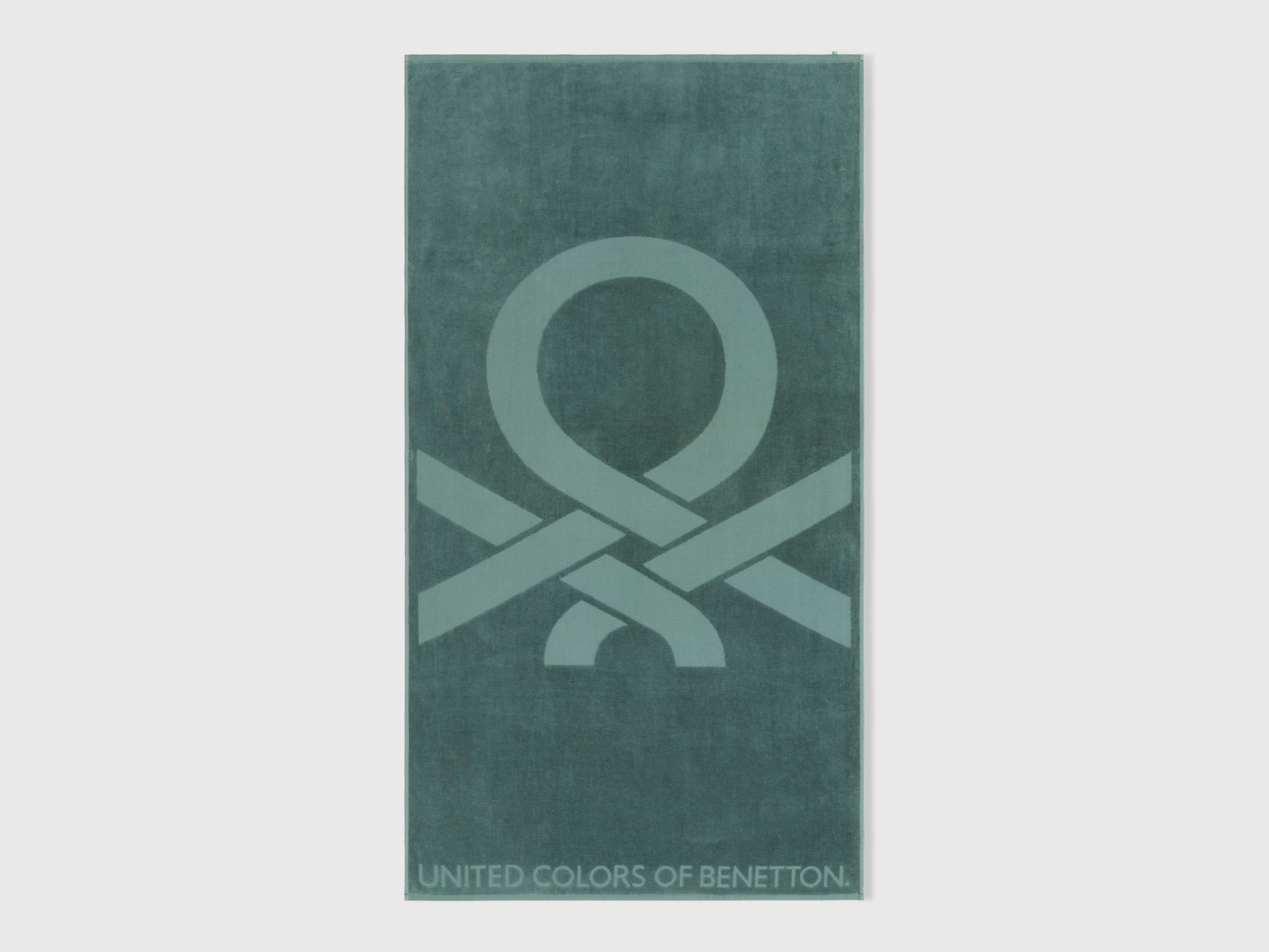 Benetton, Jacquard Beach Towel, size OS, Dark Green, Men