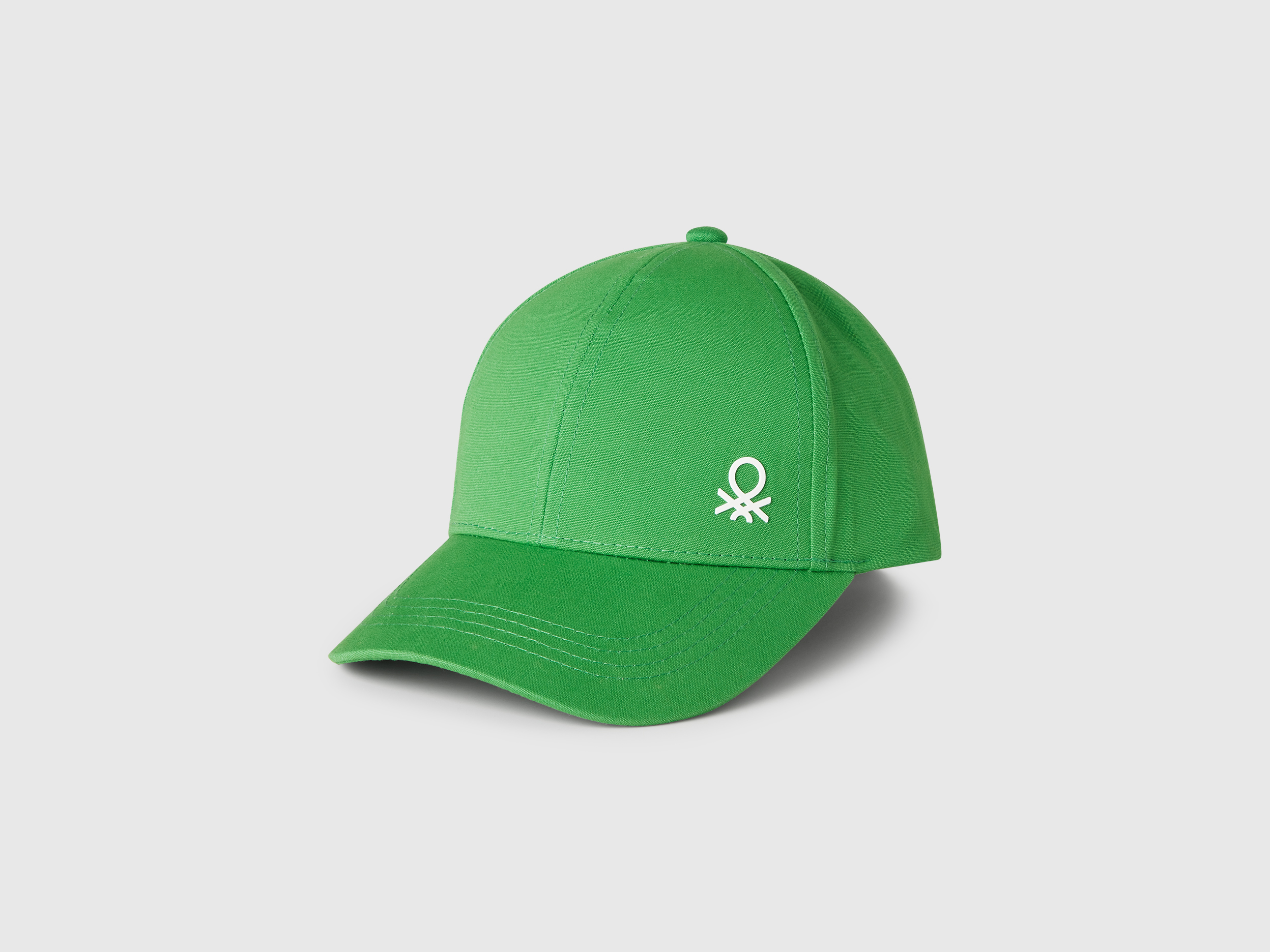 United Colors of Benetton Benetton, Καπέλο Από Βαμβακερό Με Λογότυπο, size 3-4, Πρασινο, Παιδικά