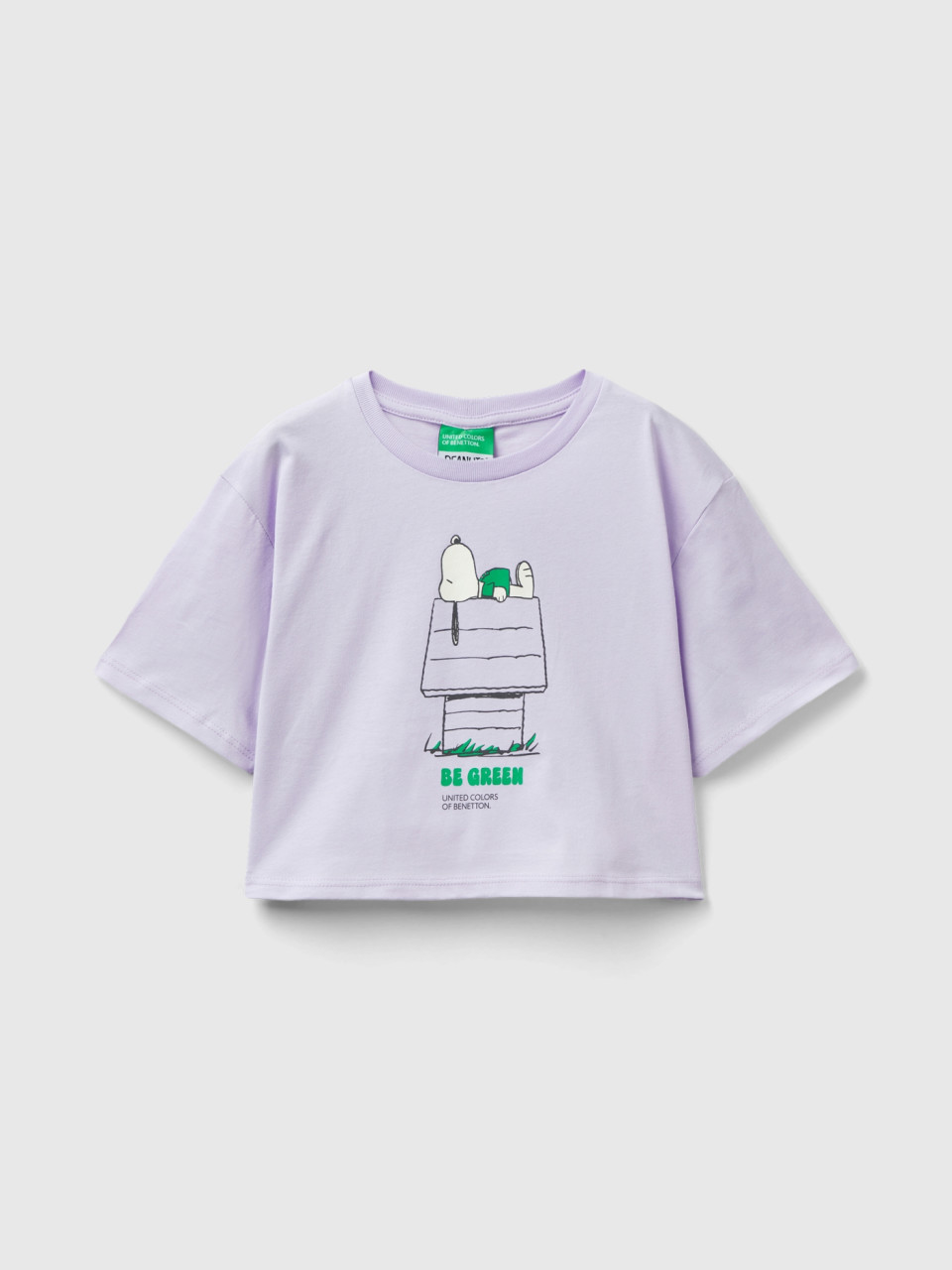 Benetton, Cropped ©peanuts T-shirt, Lilac, Kids