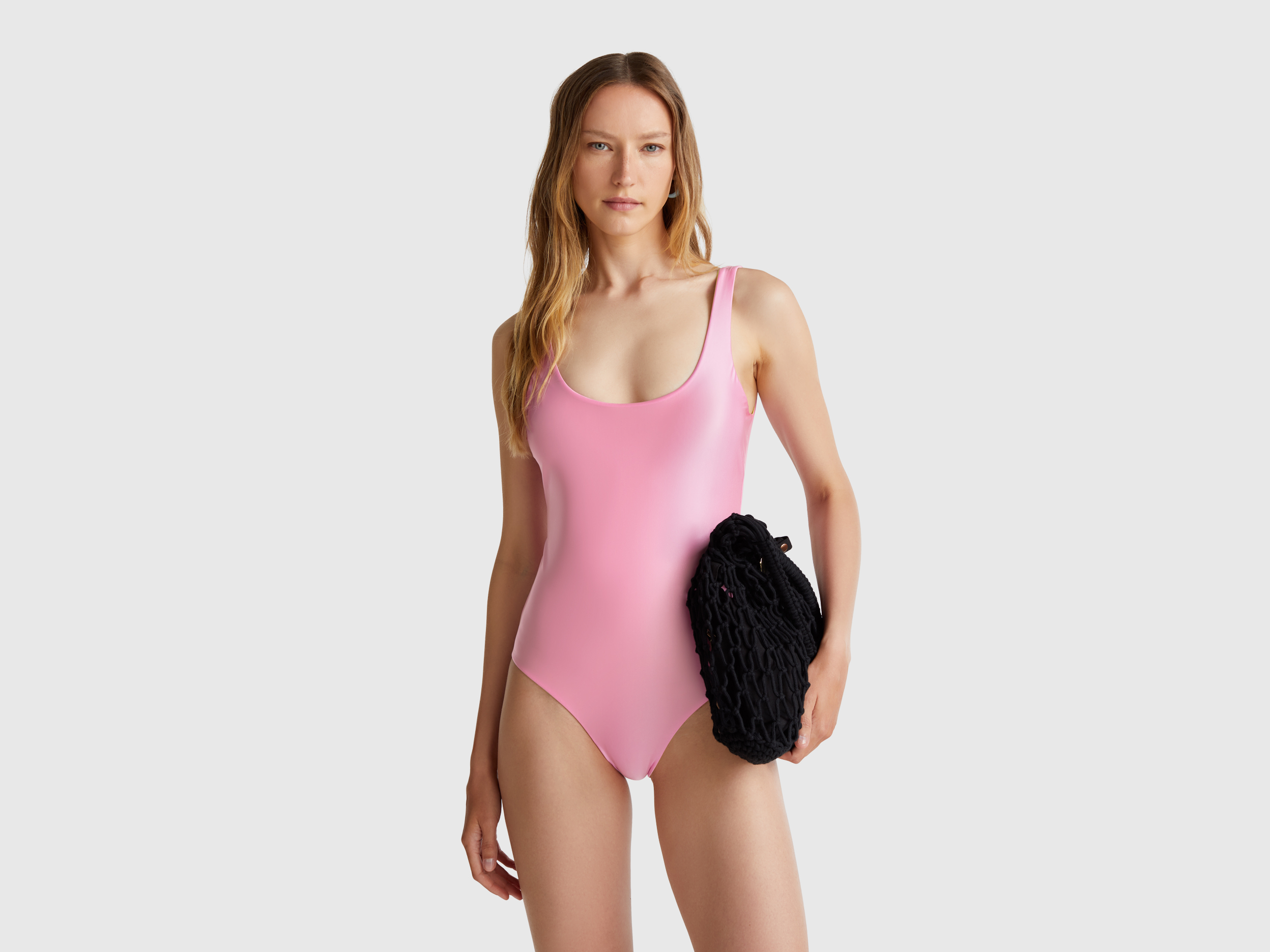 Benetton, Maillot De Bain Une Pièce Réversible, taille 100, Rose - United Colors of Benetton - Modalova