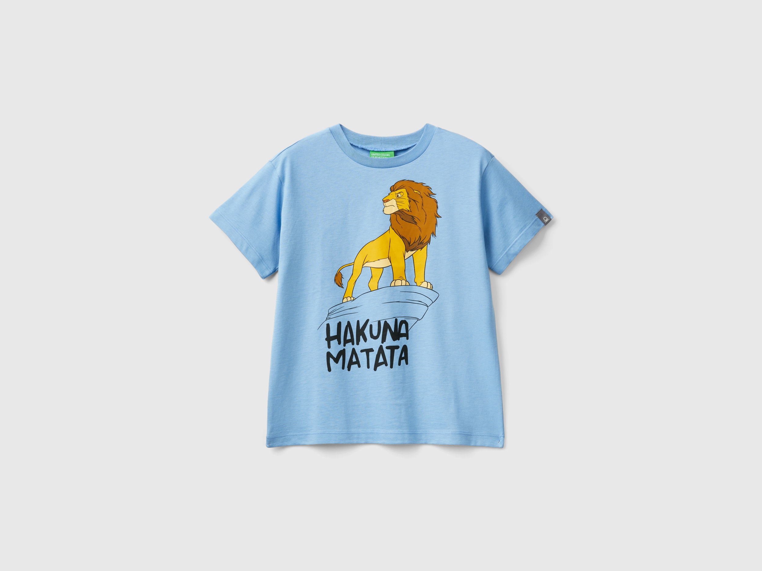 Benetton, T-shirt Celeste ©disney Il Re Leone, Celeste, Bambini