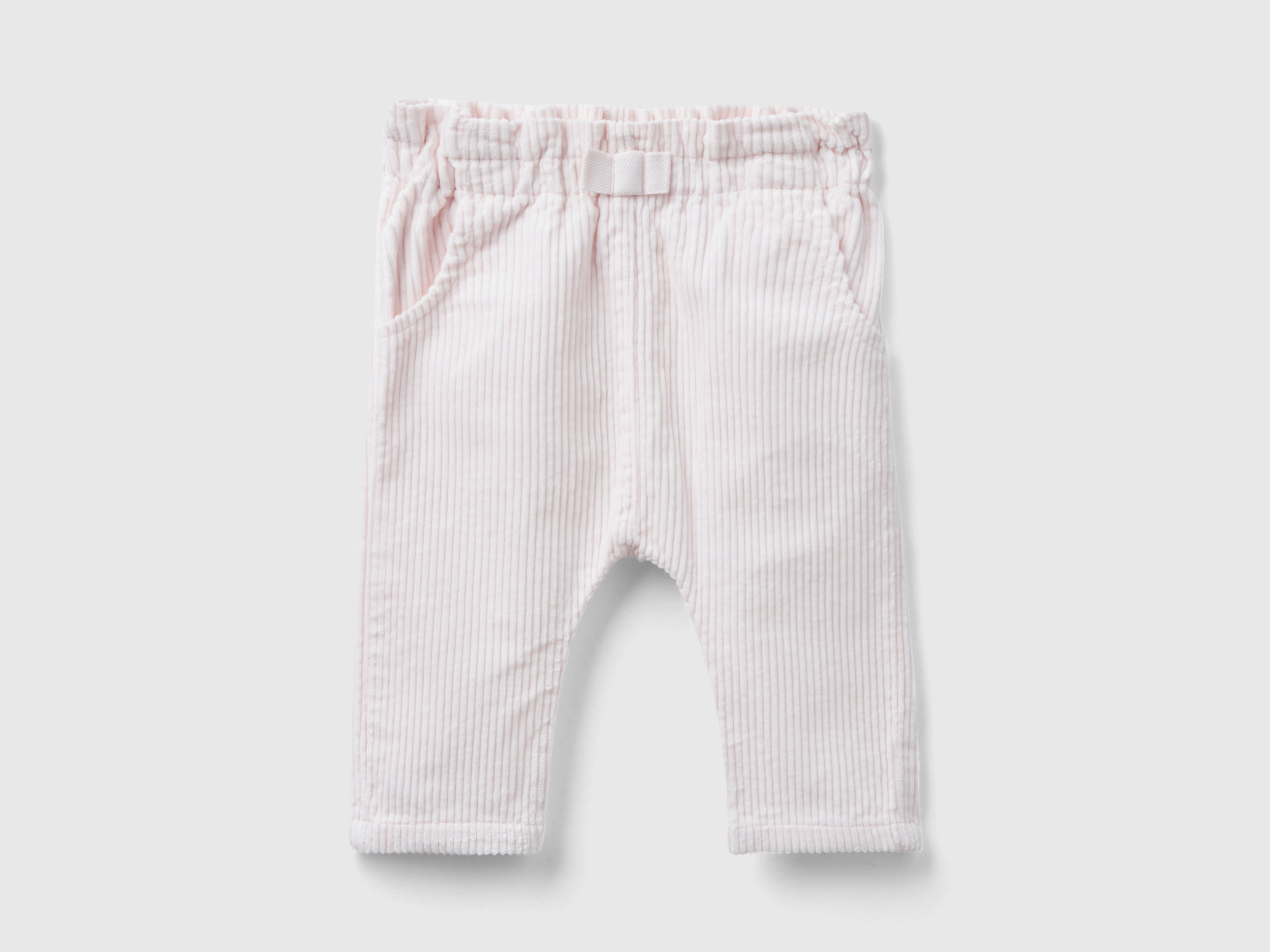 Benetton, Paperbag Corduroy Trousers, size 1-3, Soft Pink, Kids