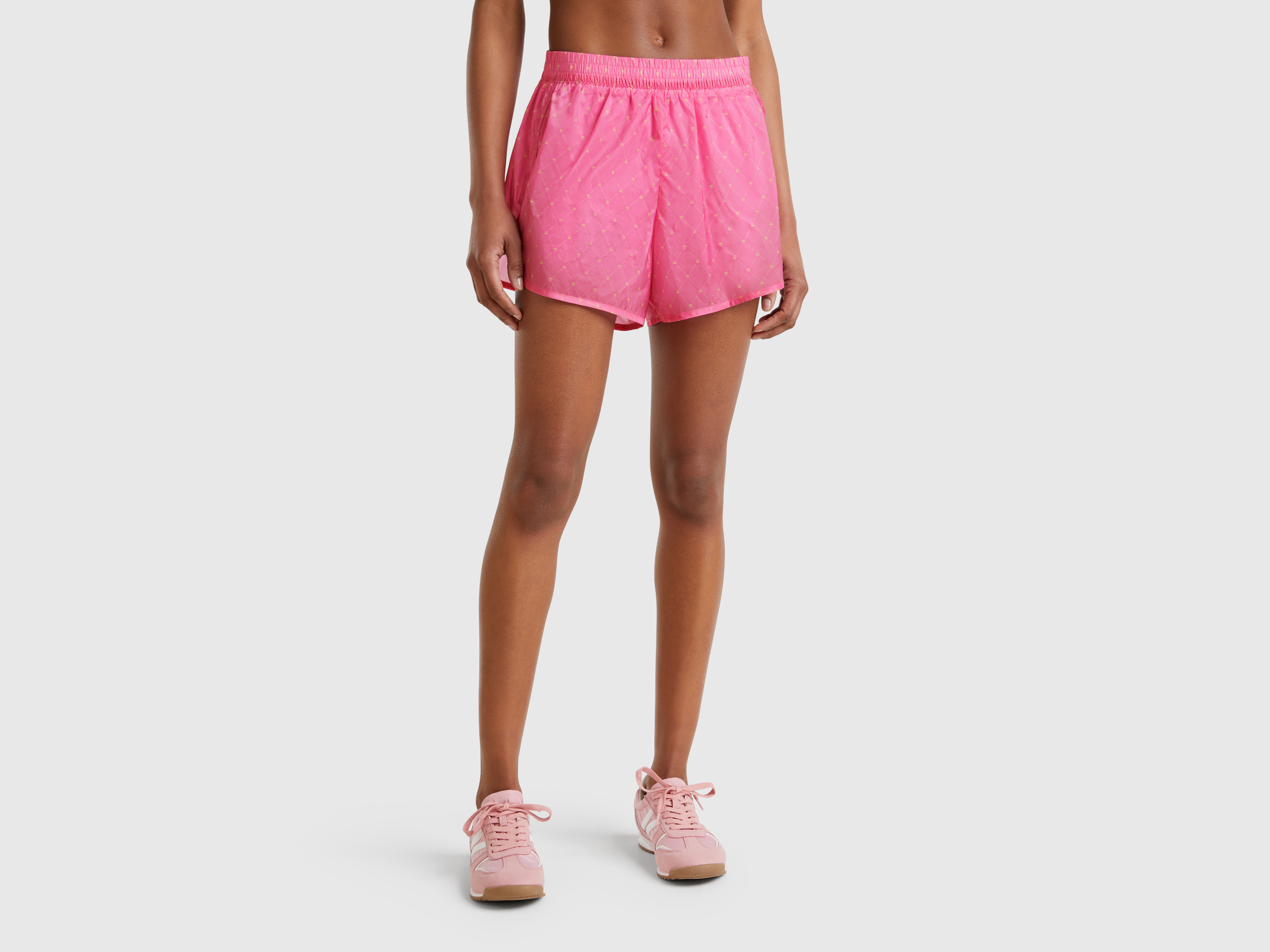 Benetton, Short De Sport En Tissu, taille L, Rose - United Colors of Benetton - Modalova