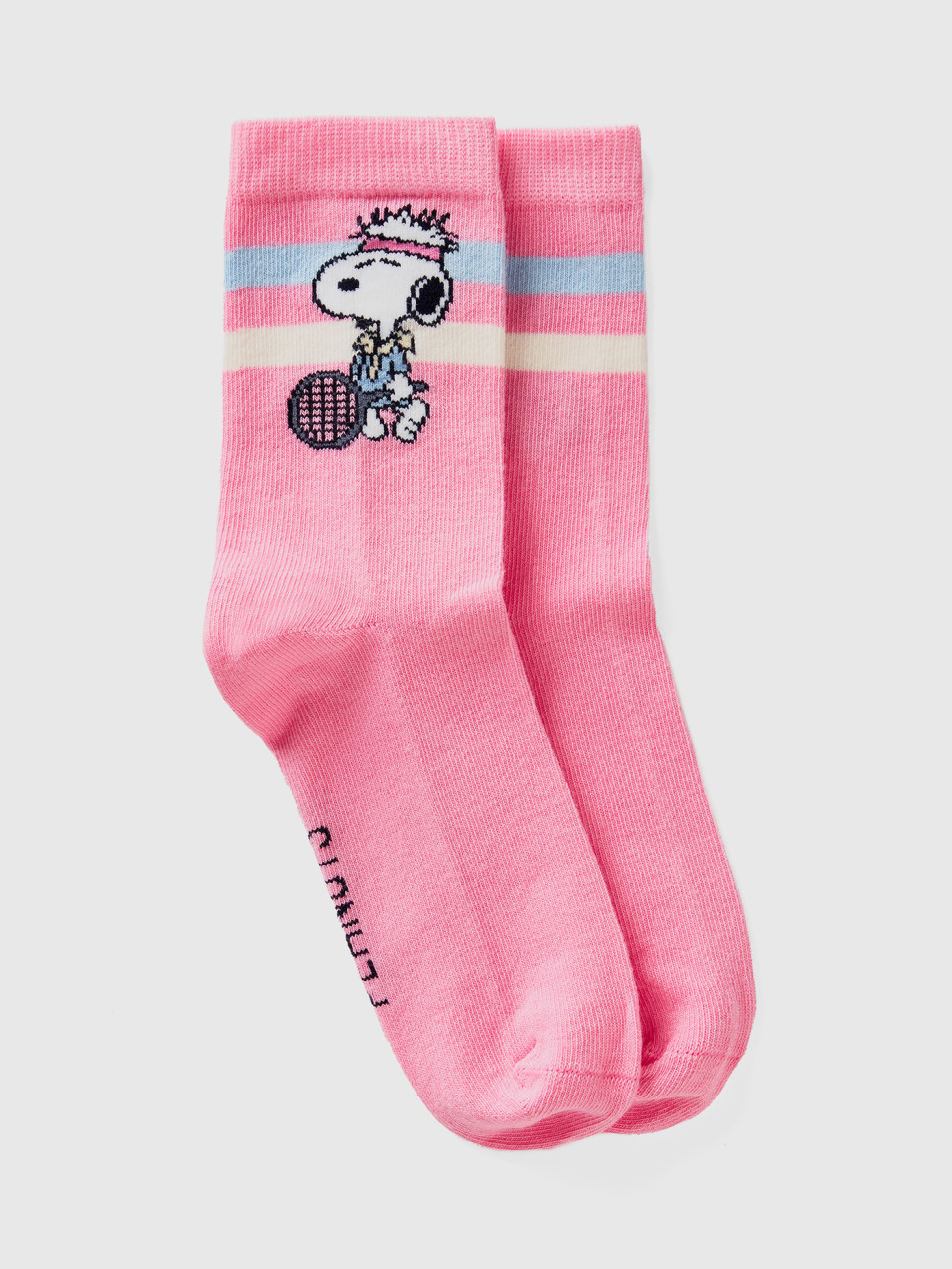 Benetton, Pink Snoopy ©peanuts Socks, Pink, Kids