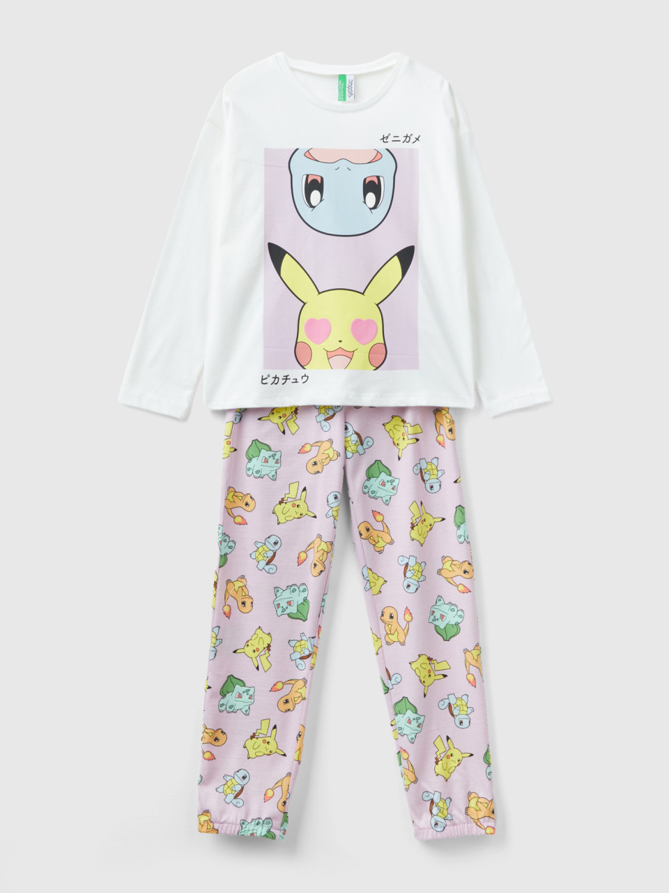 Benetton, Pyjamas With Pokémon Print, Multi-color, Kids
