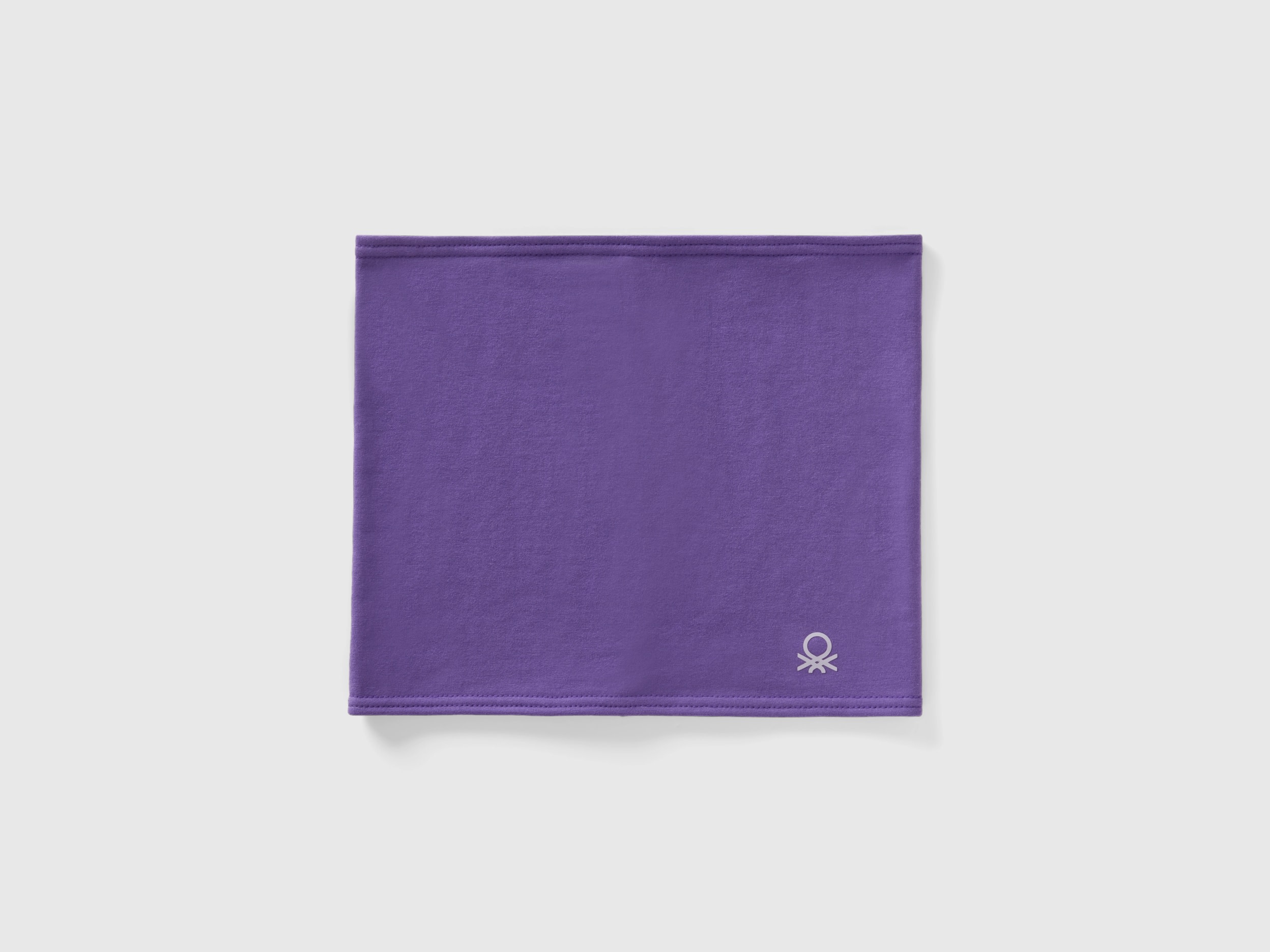 Benetton, Purple Neck Warmer In Stretch Cotton, size OS, Violet, Kids
