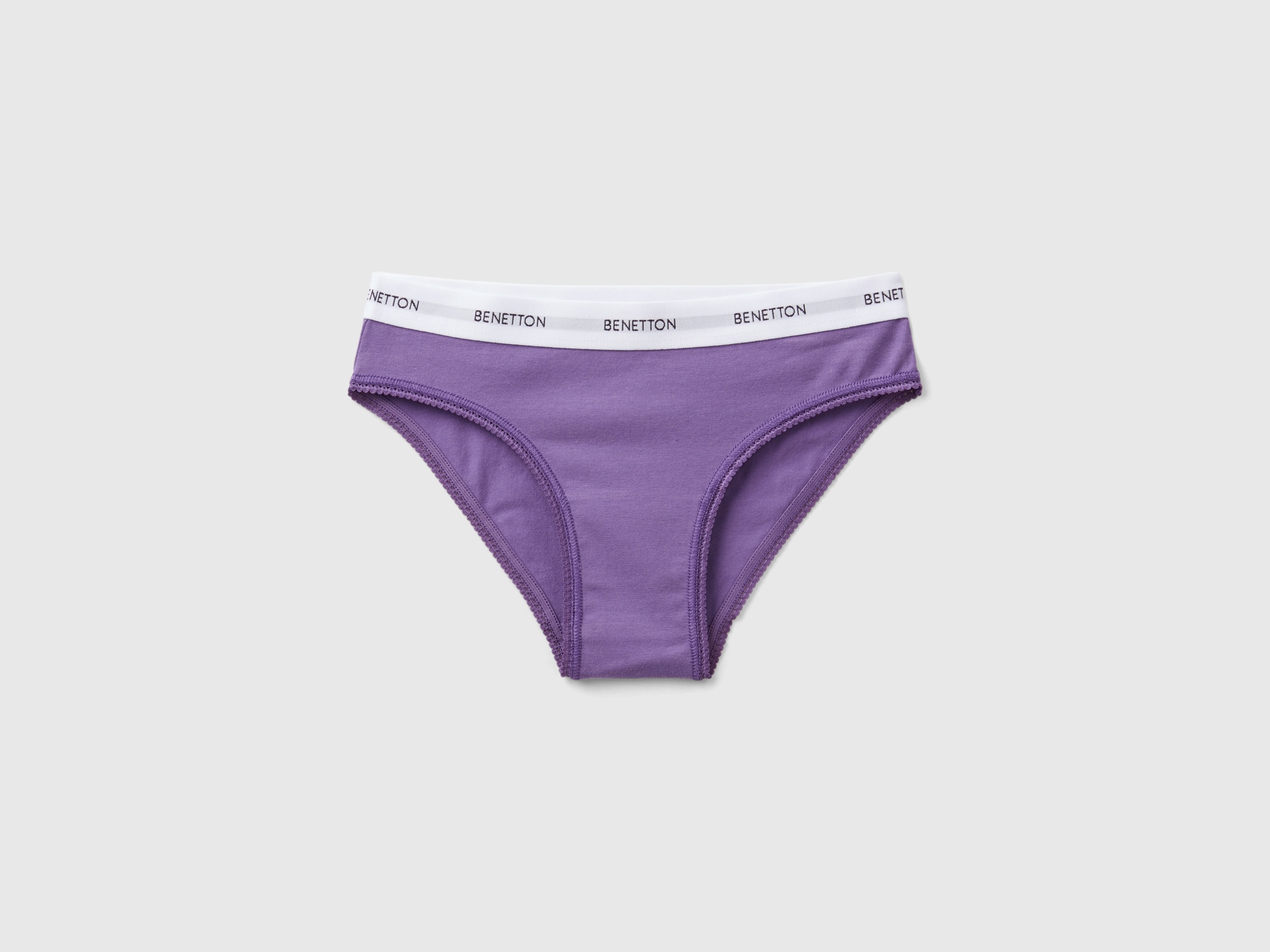 Benetton, Underwear In Stretch Organic Cotton, size 18-24, Violet, Kids