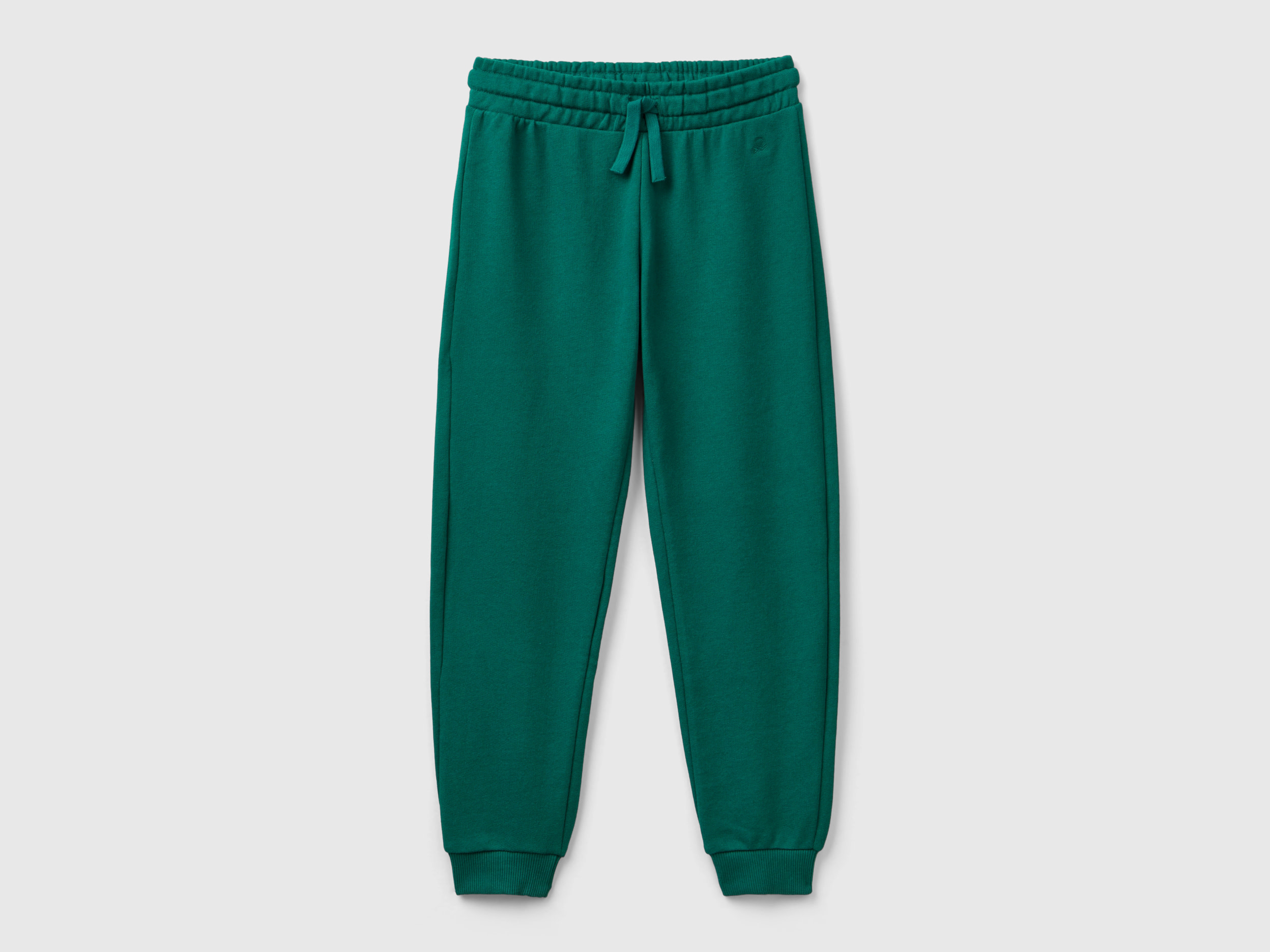 Benetton, Pantaloni In Felpa Con Logo, Verde Scuro, Bambini