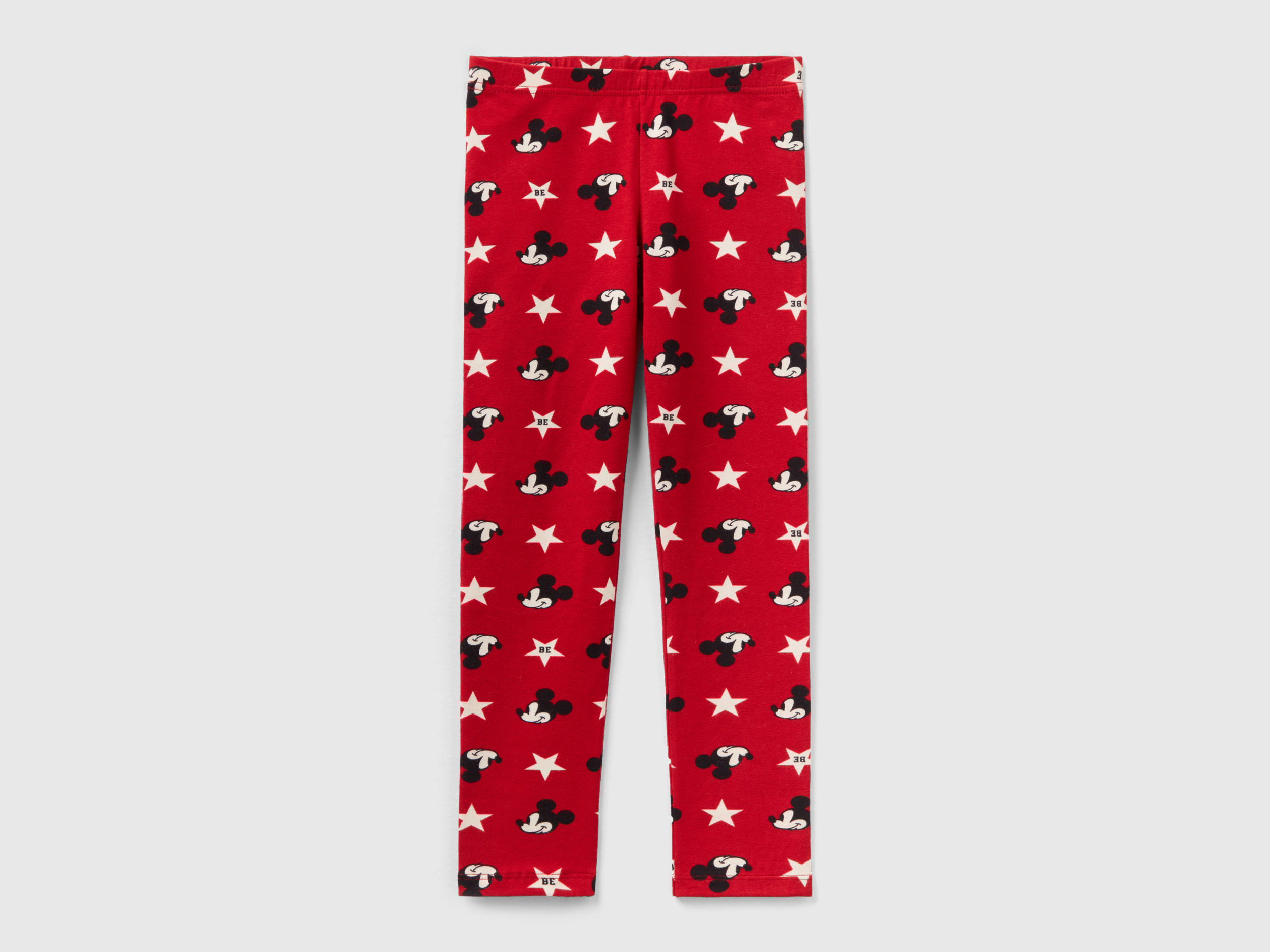 Benetton, Mickey Mouse Leggings, size S, Red, Kids