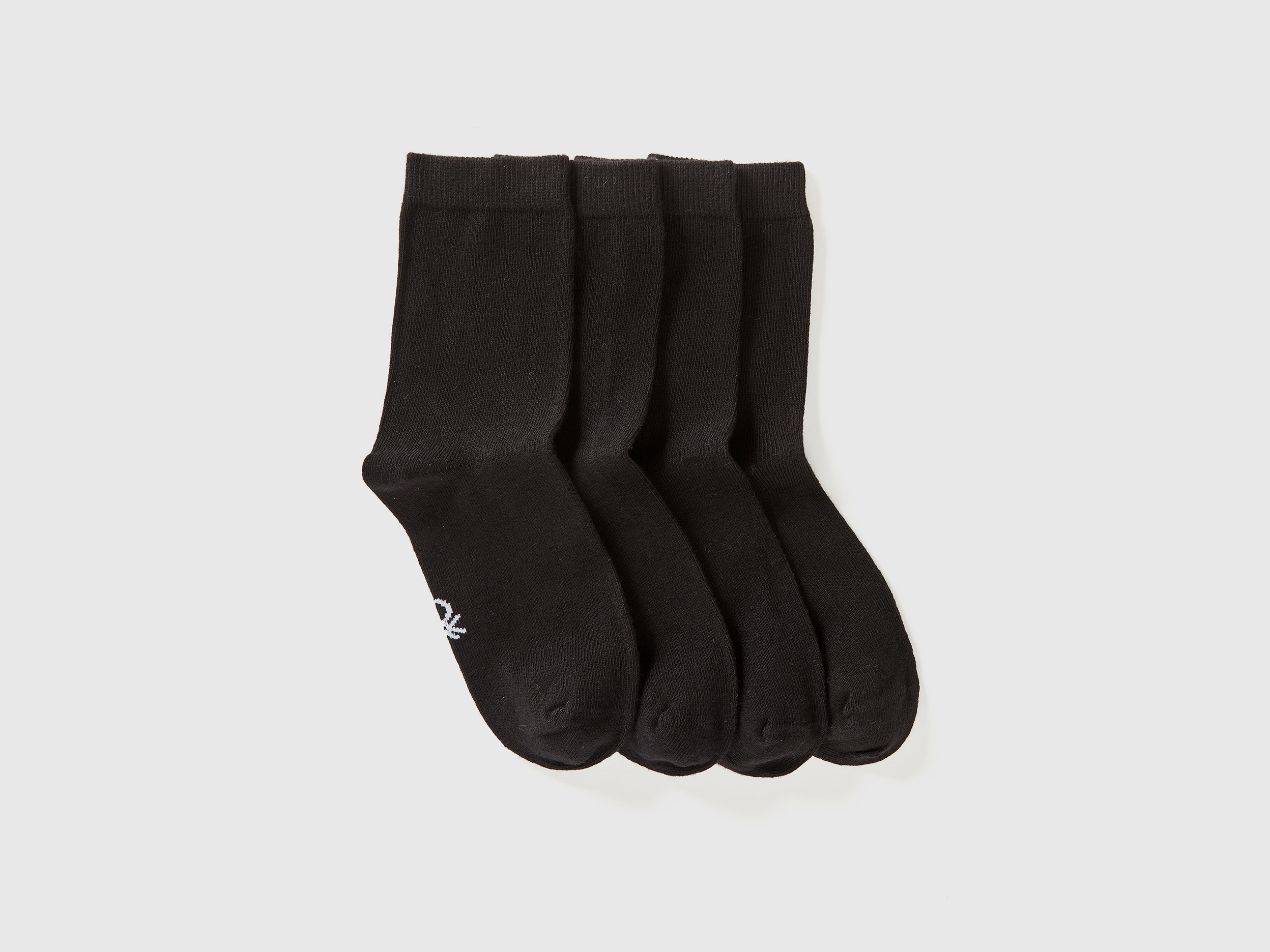 Benetton, Set Calzini Lunghi, Nero, Bambini