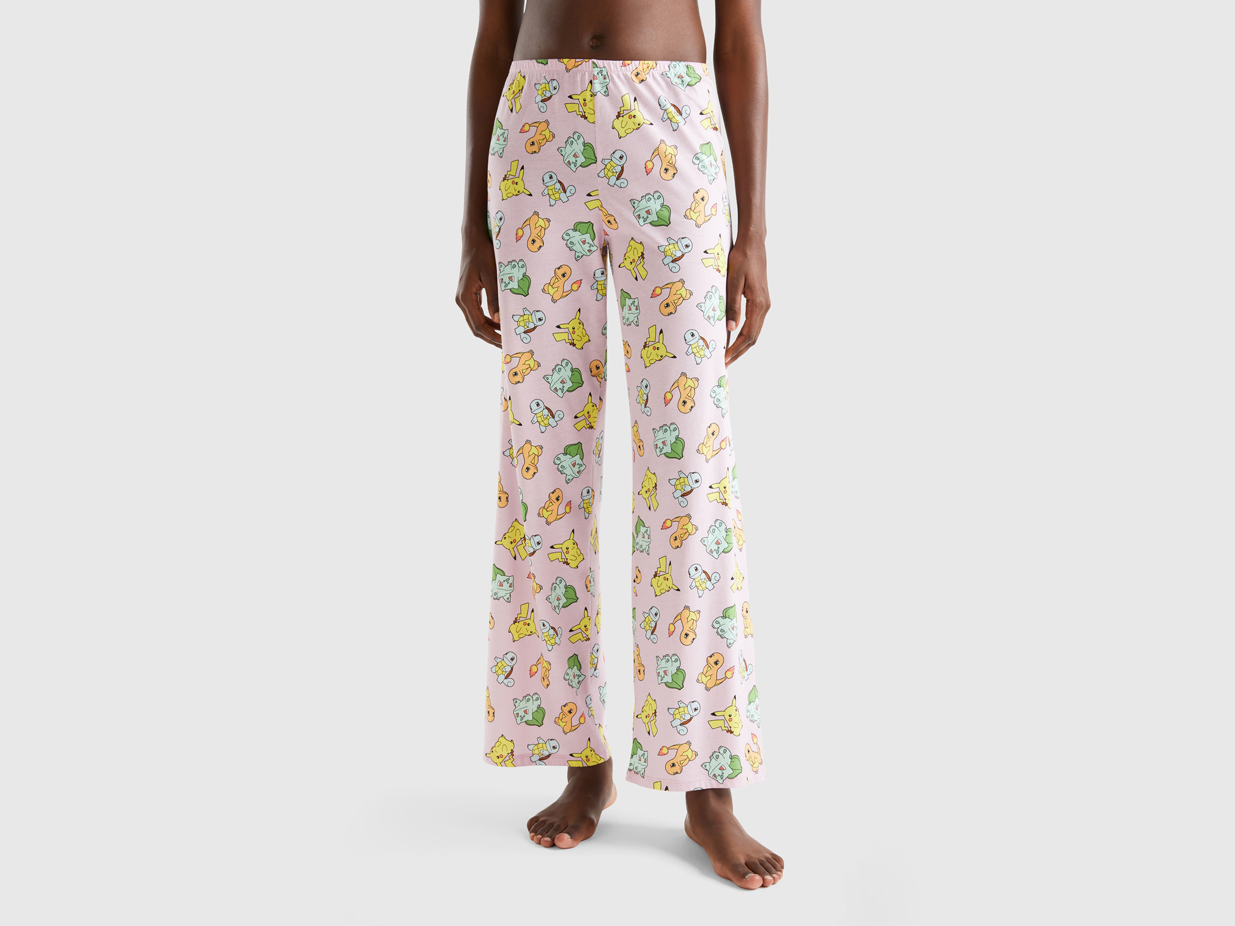 Benetton, 100% Cotton Pokemon Trousers, size XS, Multi-color, Women