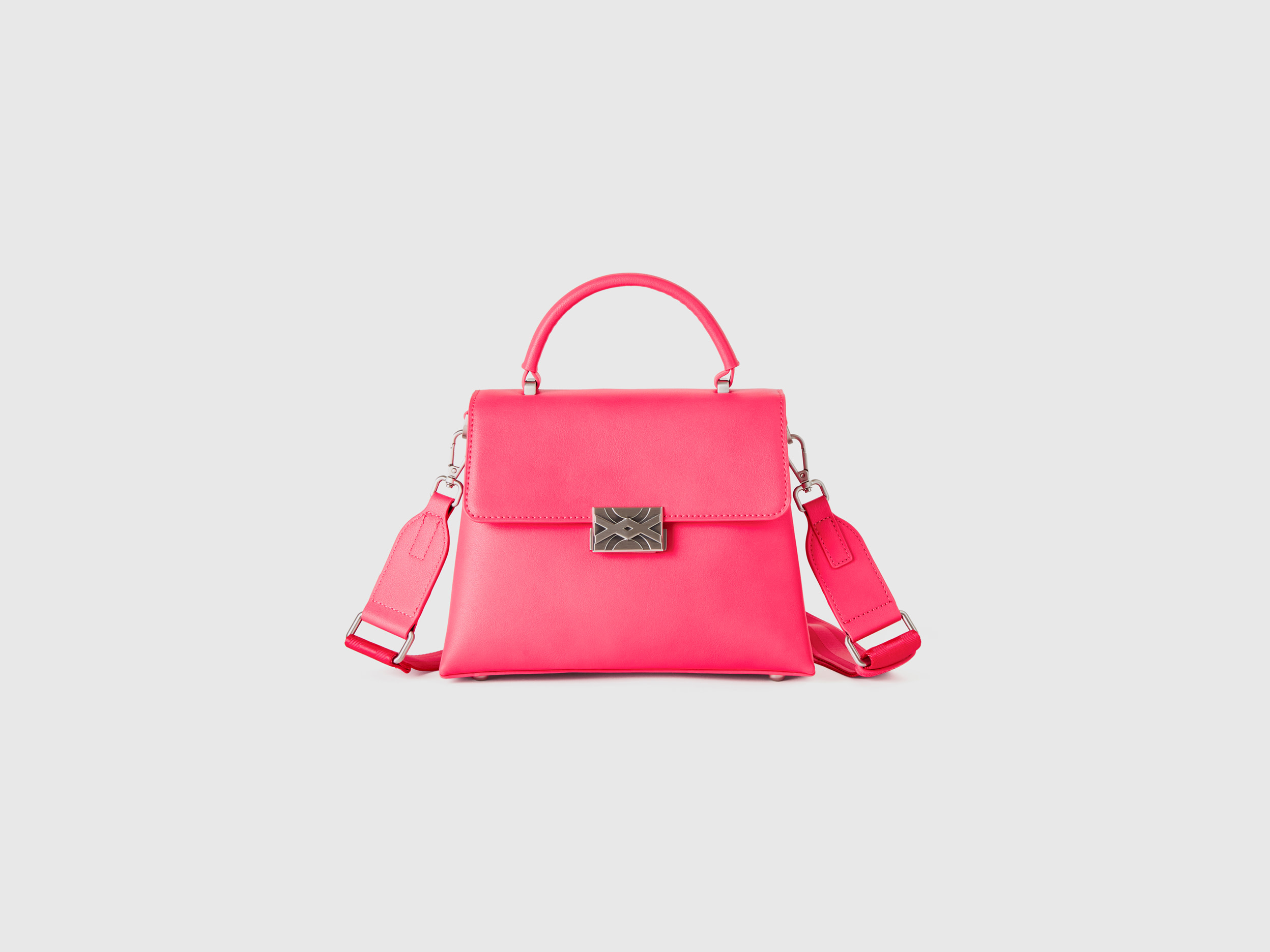 Benetton, Fuchsia Bag In Imitation Leather, size OS, Fuchsia, Women