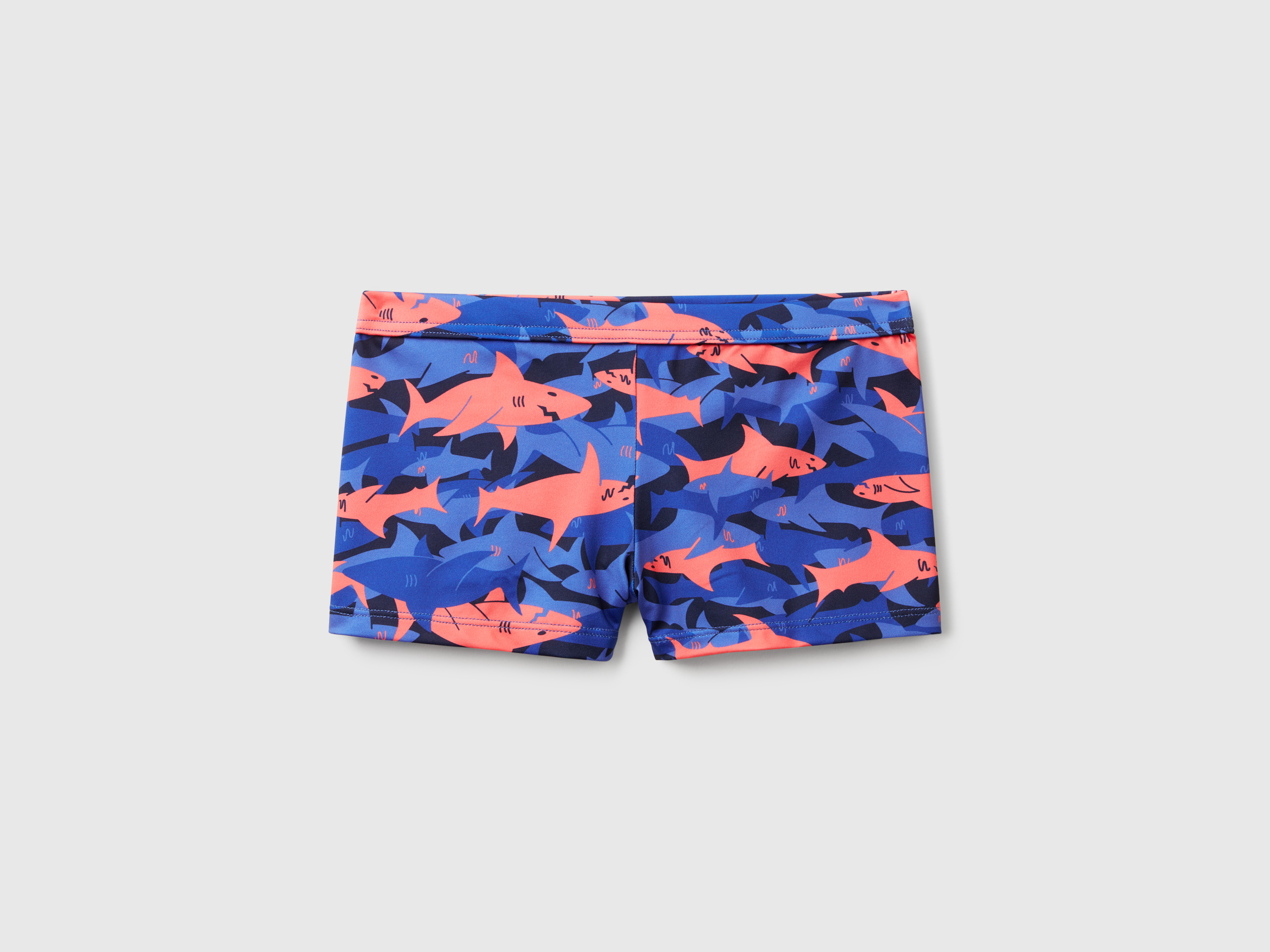 Benetton, Maillot De Bain Boxer Rayé Avec Crabes, taille 12-18, Multicolore, Enfants - United Colors of Benetton - Modalova