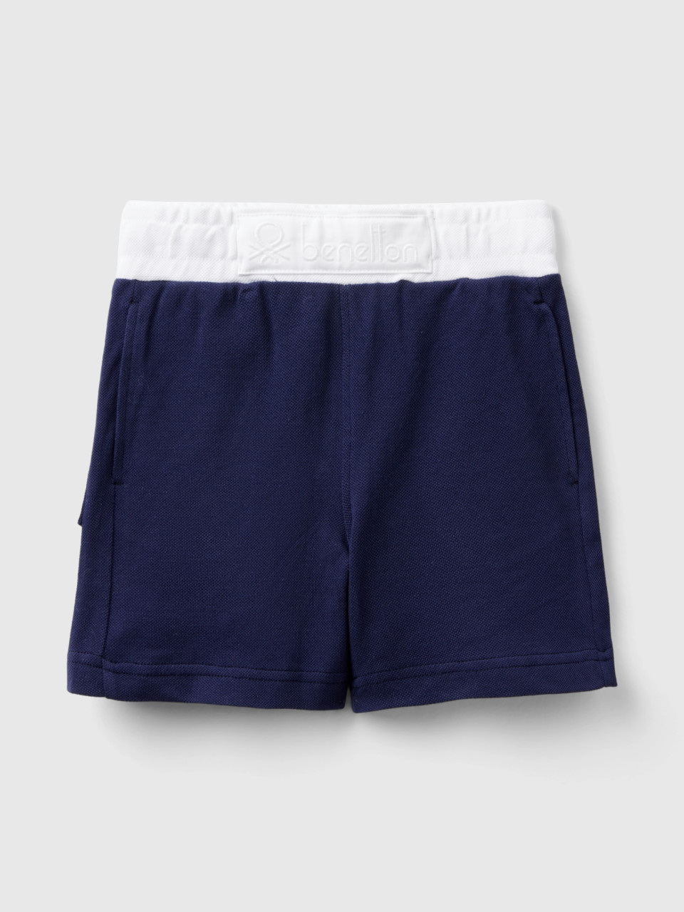 Benetton, Shorts With Drawstring, Dark Blue, Kids