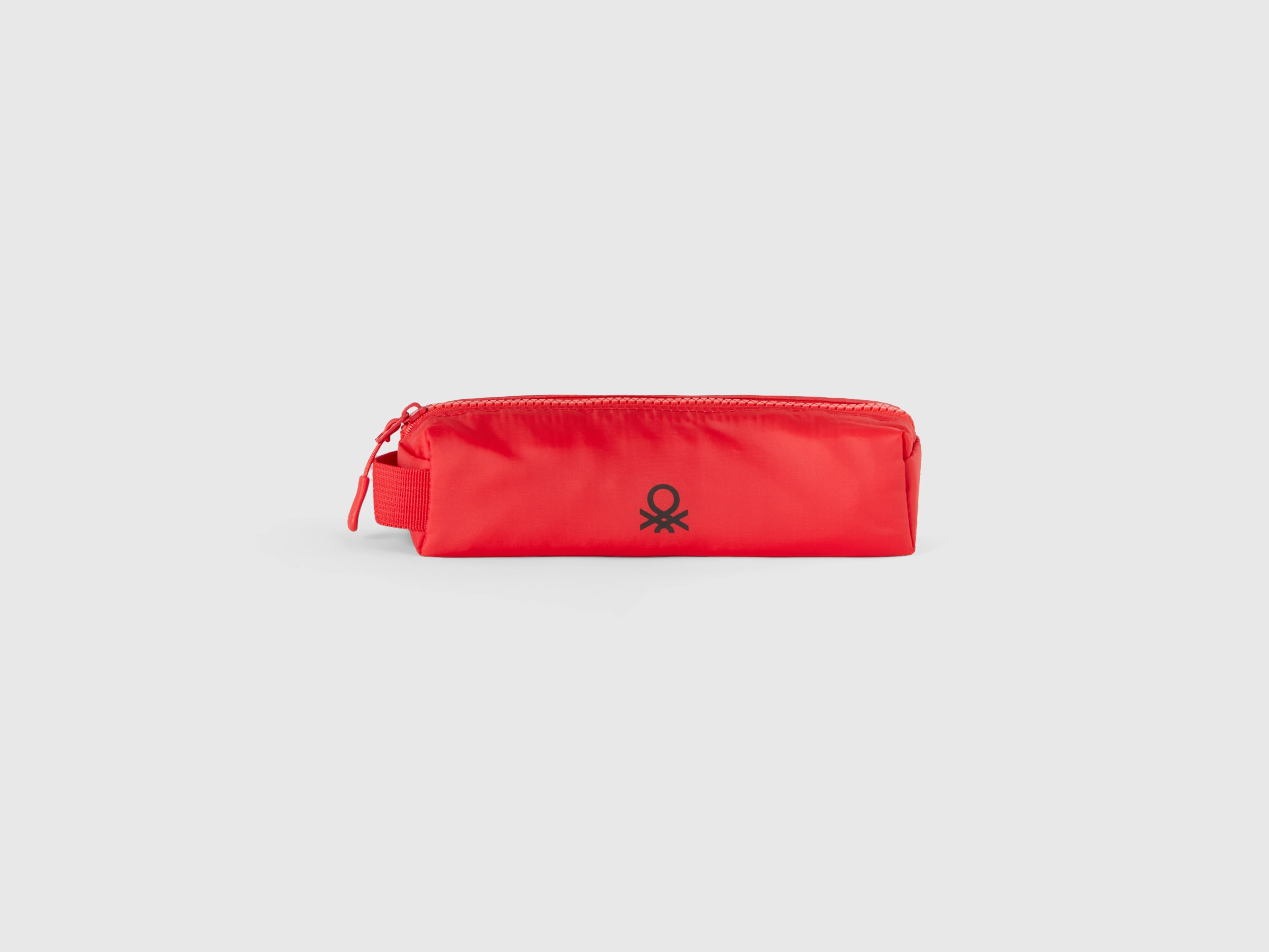 Benetton, Pencil Case With Logo, size OS, Red, Women
