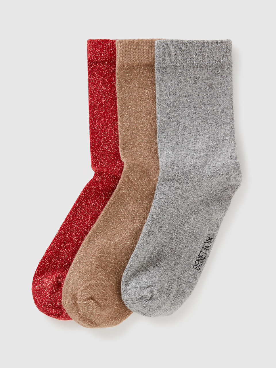 Benetton, Long Socks With Lurex, Multi-color, Kids