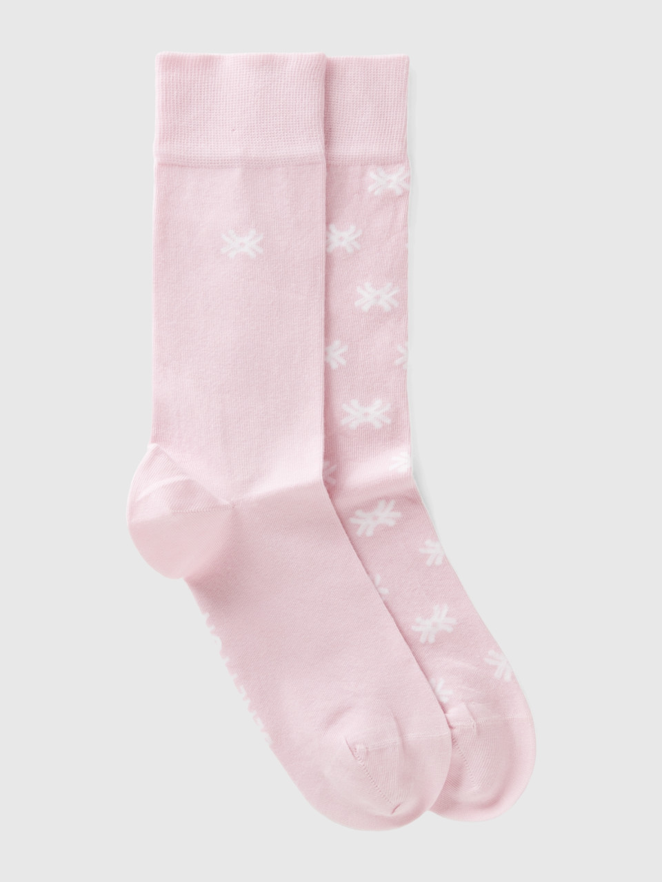 Benetton, Two Pairs Of Light Pink Socks, Soft Pink, Women