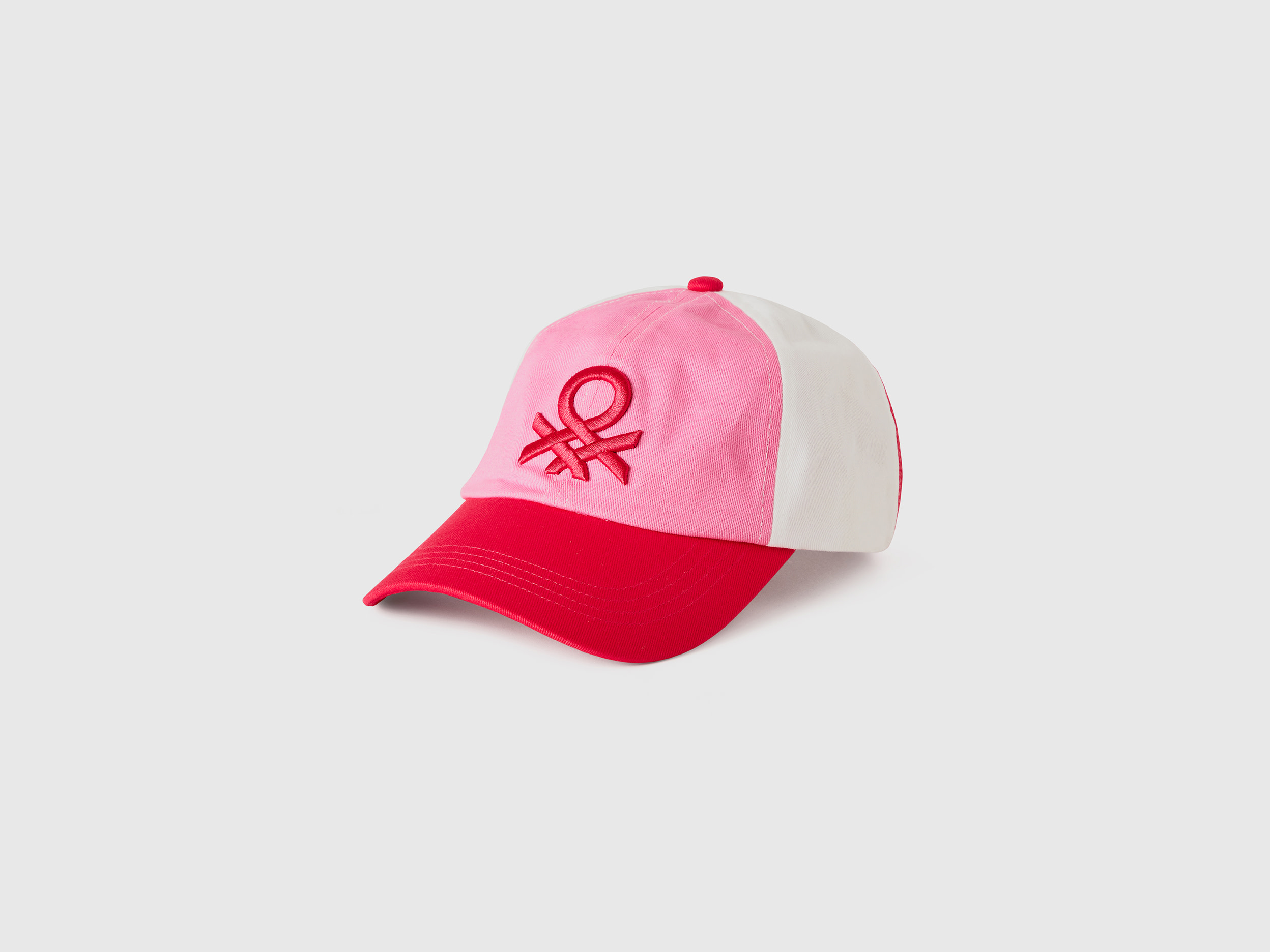 Benetton, Cappellino Baseball Con Logo, Fucsia, Bambini