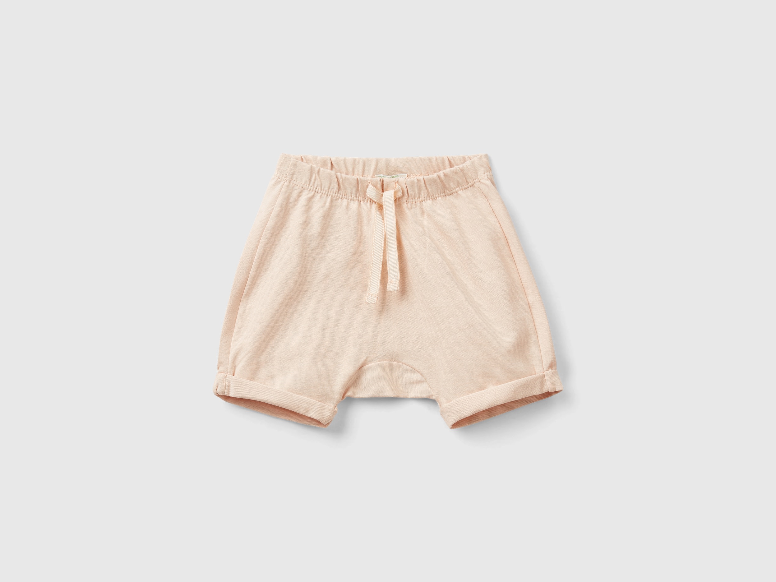Image of Benetton, Shorts With Patch On The Back, size 68, Peach, Kids