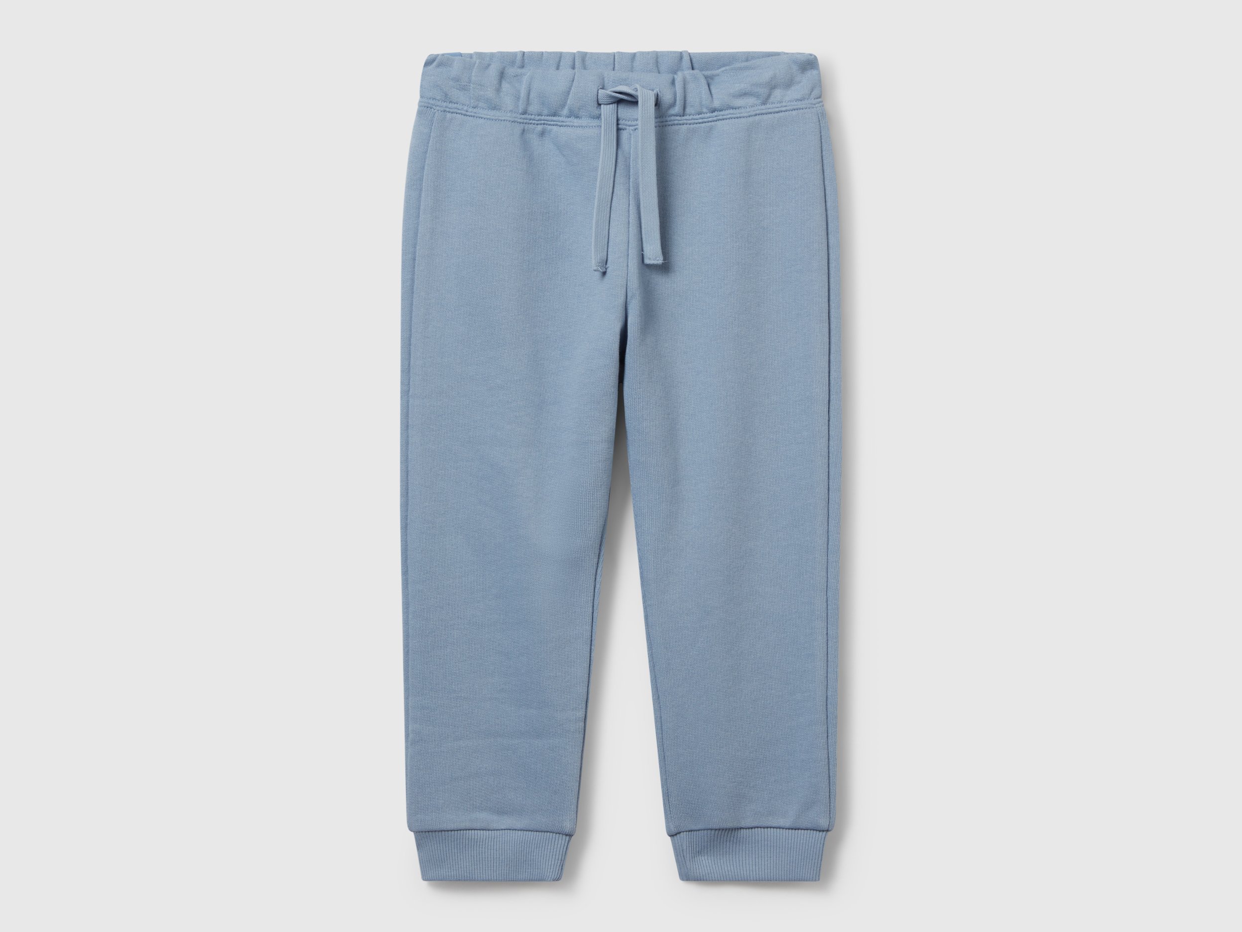 Benetton, Regular Fit Sweat Joggers, size 82, Light Blue, Kids