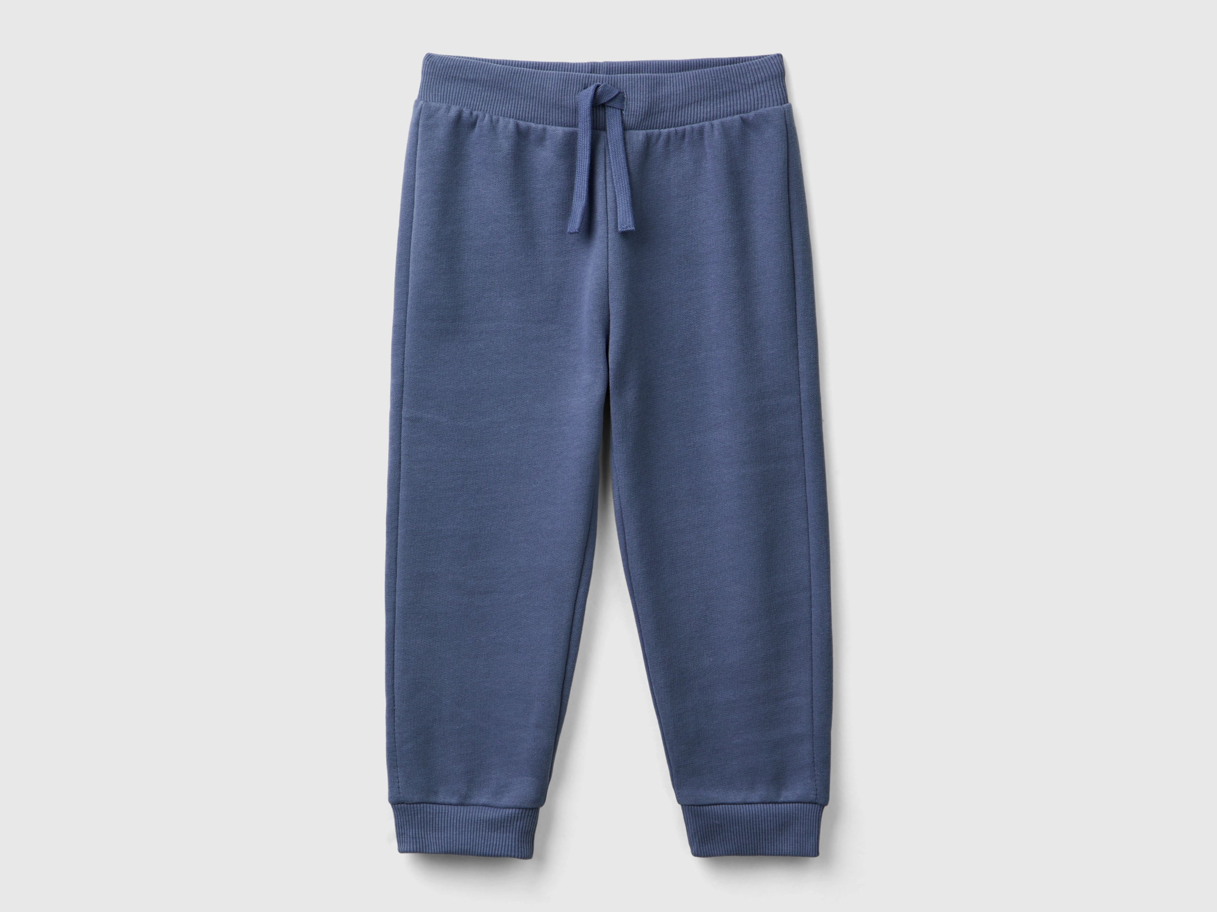 Benetton, Joggers Aus Warmem Sweatstoff, size 116, Taubenblau, male