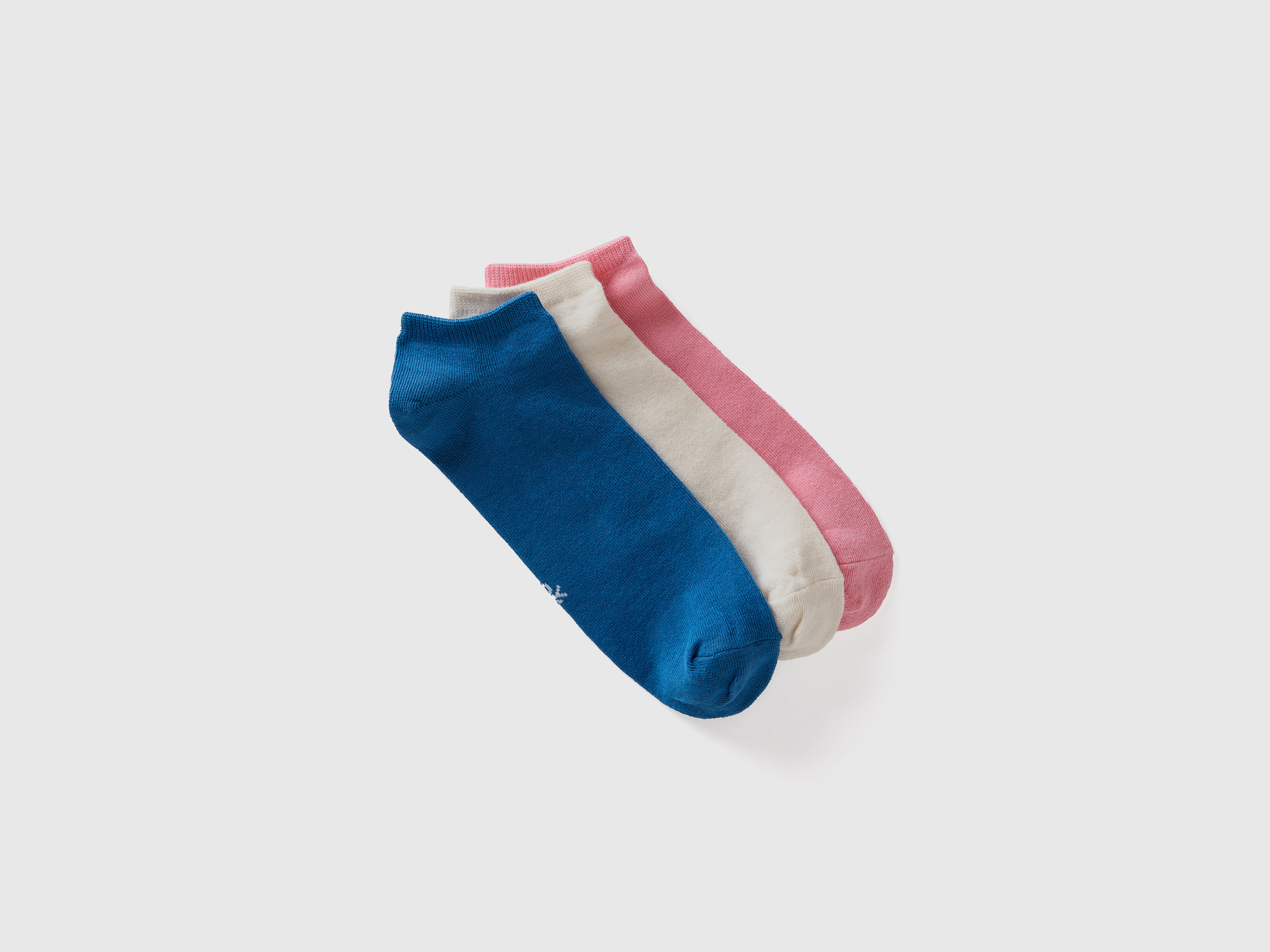 Image of Benetton, Set Of Very Short Socks, size 43-46, Multi-color, Women