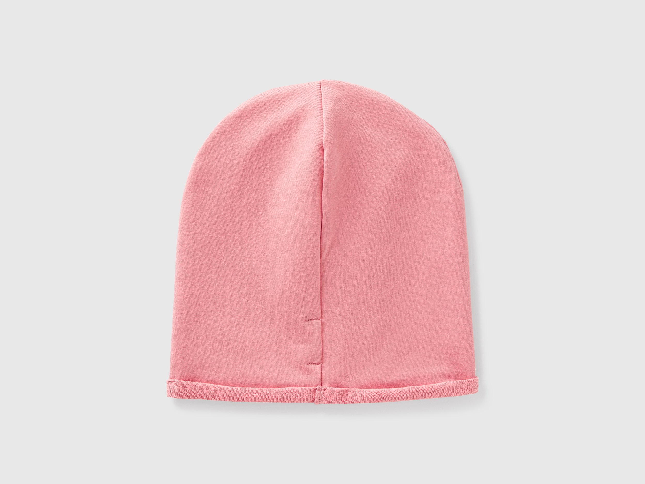 Benetton, Σκούφος Από Ελαστικό Βαμβακερό, size M-L, Ροζ, Παιδικά φωτογραφία