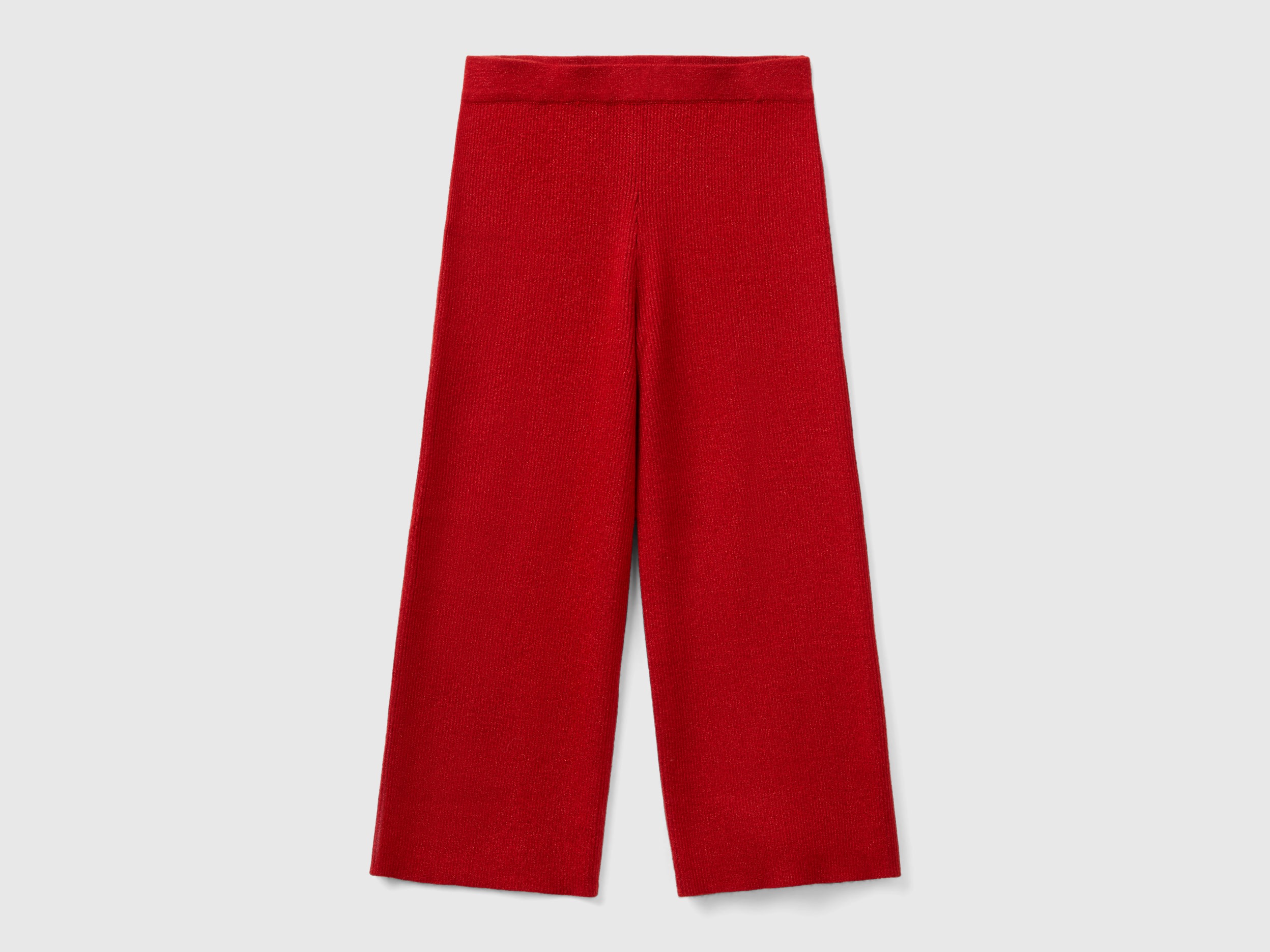 Benetton, Knit Pants With Lurex, size 3XL, Red, Kids