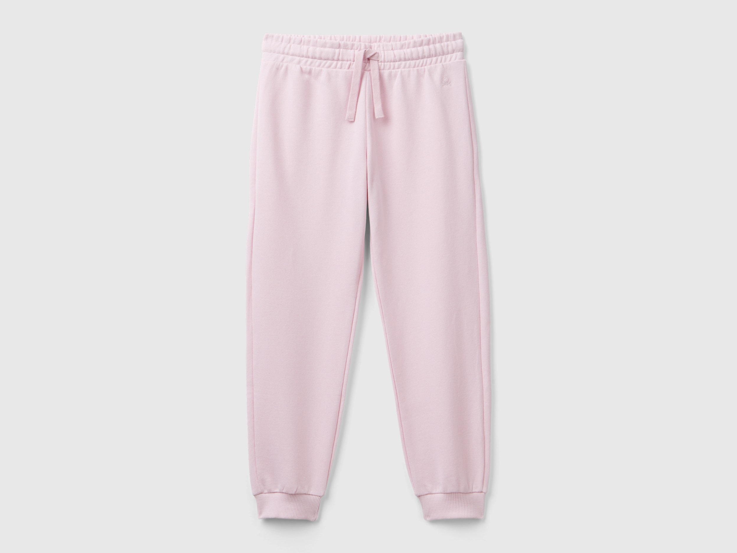 Benetton, Pantaloni In Felpa Con Logo, Rosa, Bambini