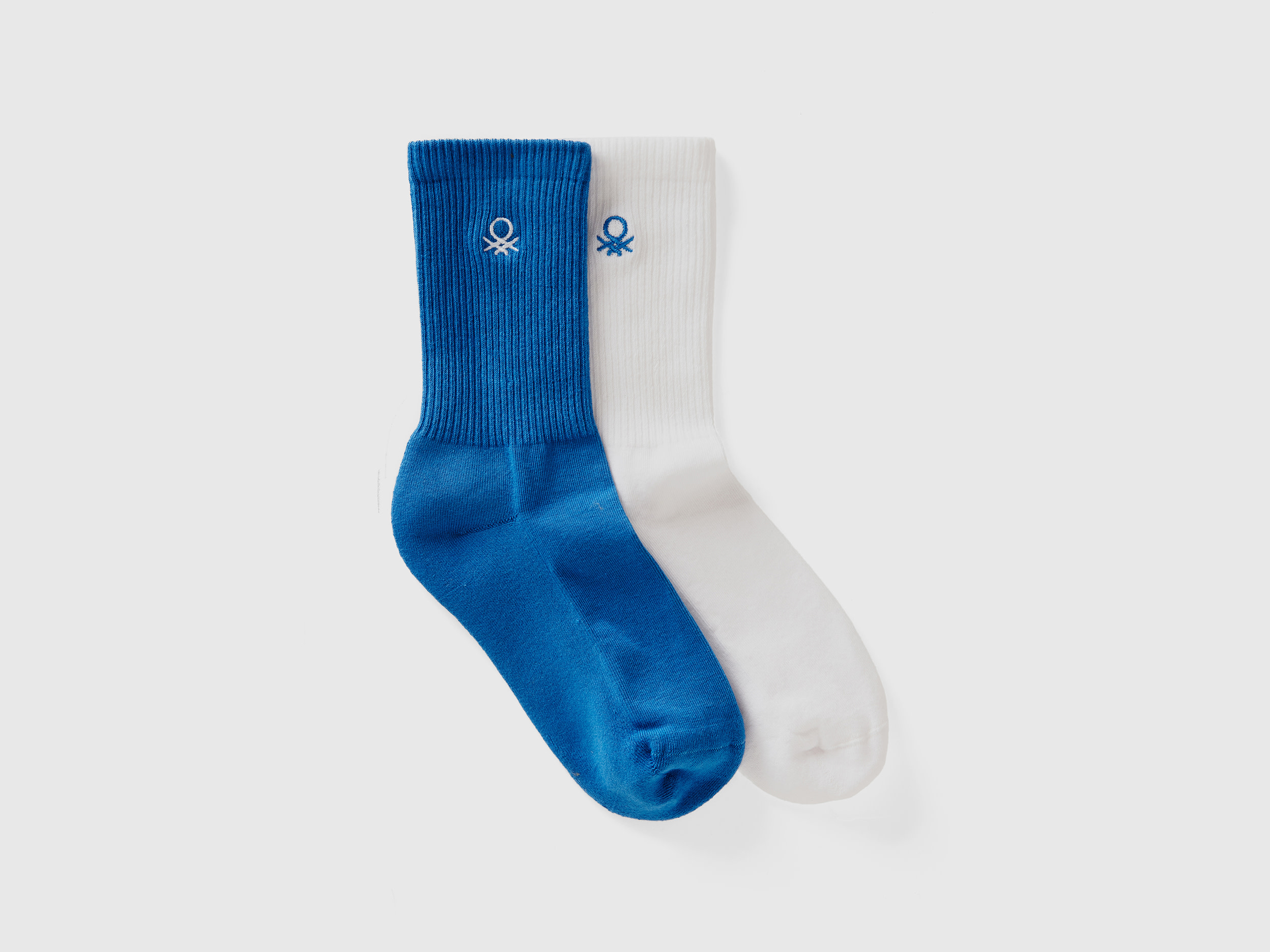 Image of Benetton, Set Of Athletic Socks, size 30-34, Multi-color, Kids