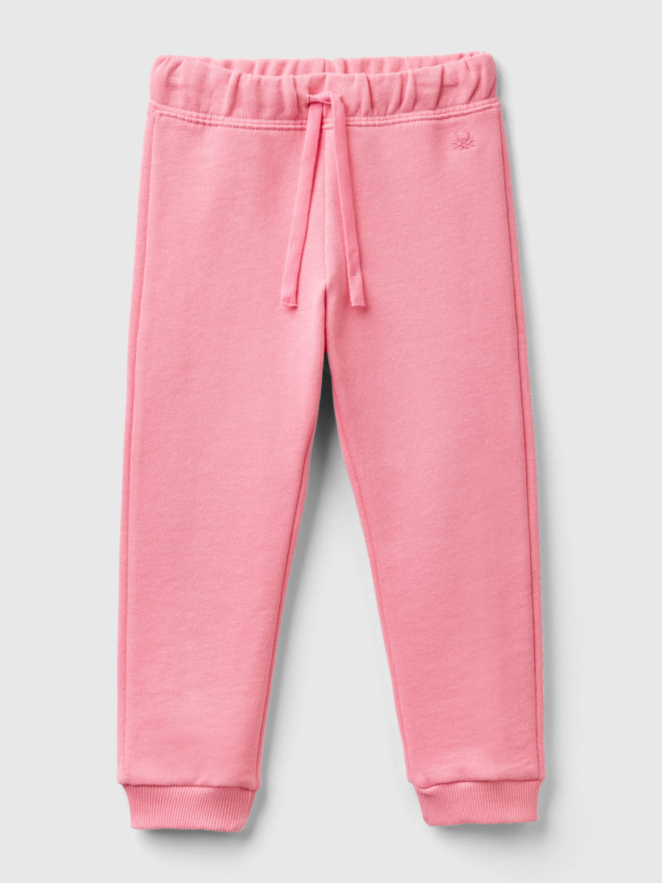 Benetton, Sweatpants In Organic Cotton, Pink, Kids