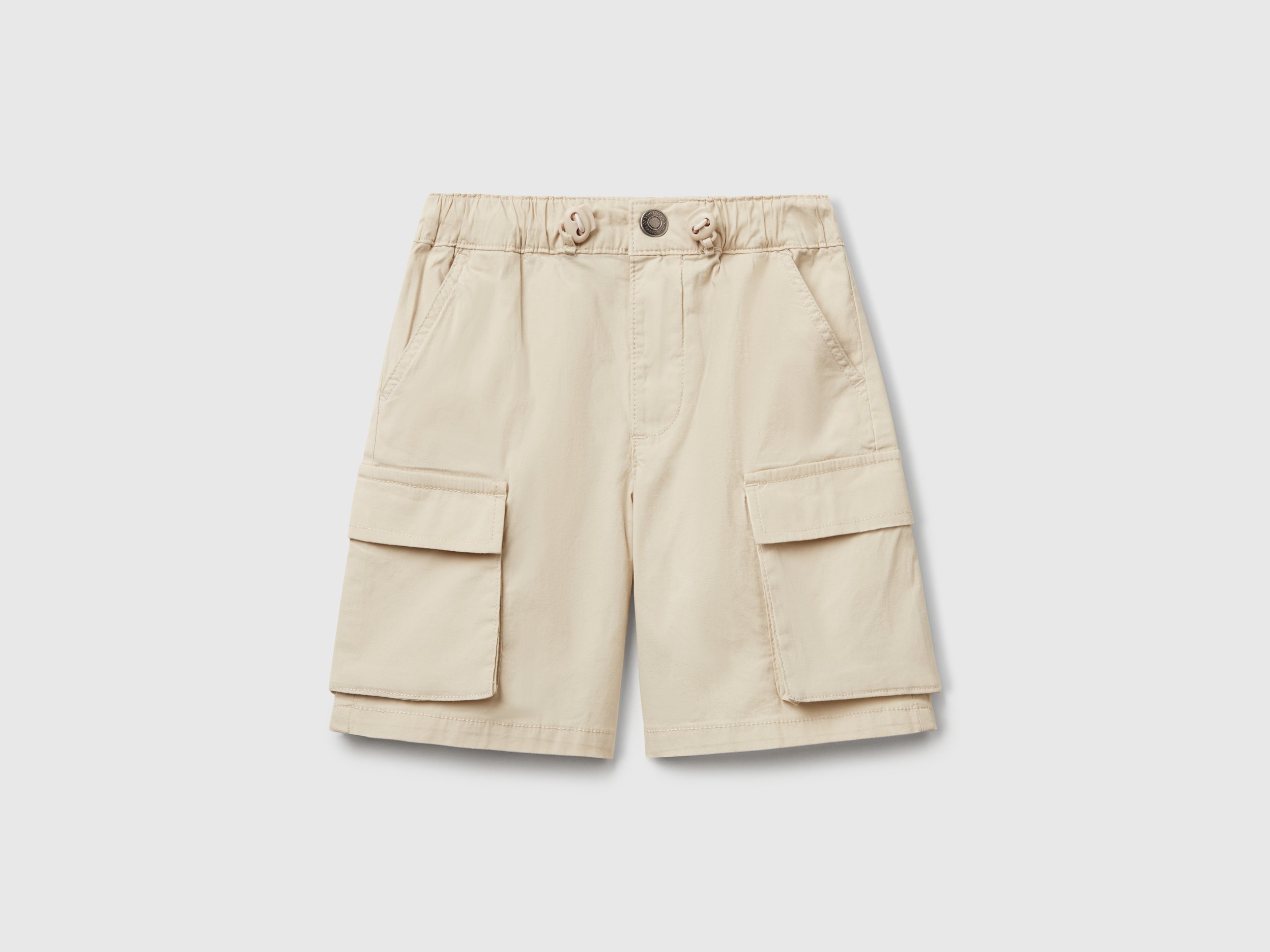 Benetton, Short Parachute En Coton Stretch, taille 12-18, , Enfants - United Colors of Benetton - Modalova