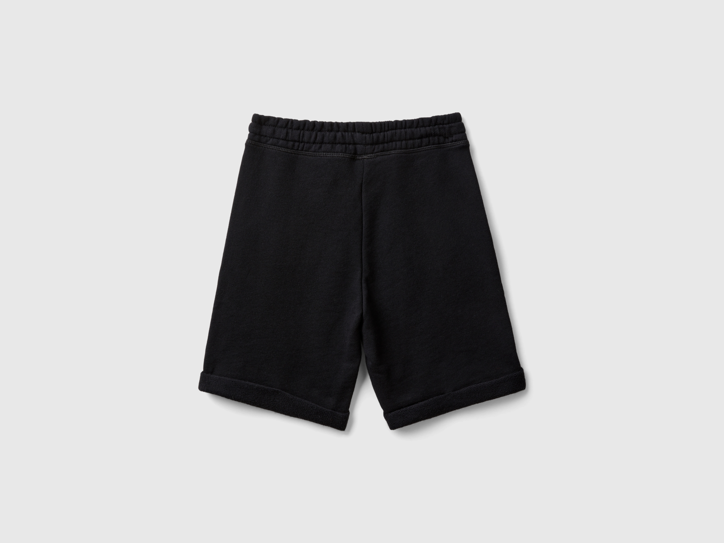Benetton, Βερμούδα Φούτερ Από Αγνό Βαμβακερό, size 3XL, Μαυρο, Παιδικά φωτογραφία