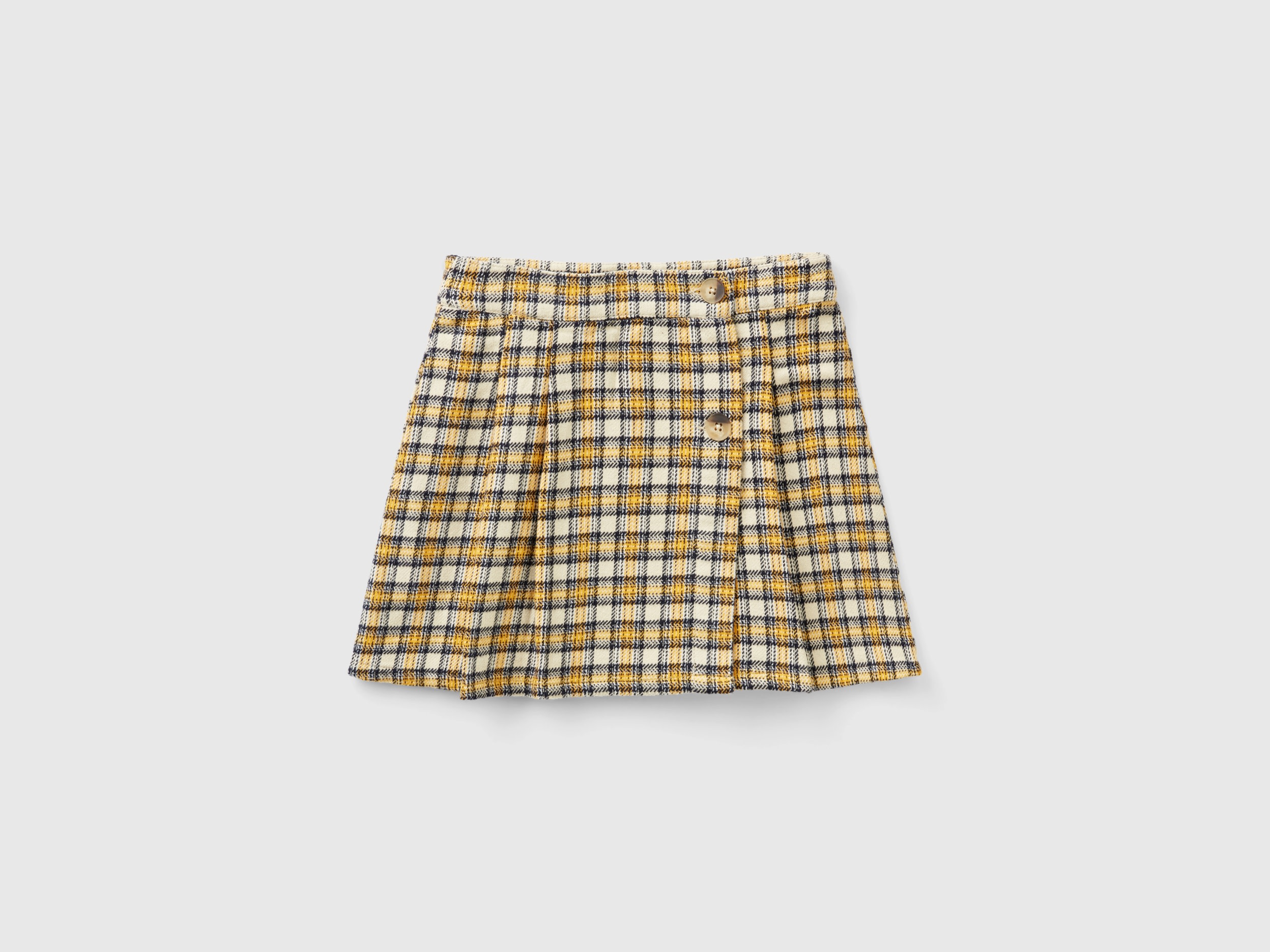 Benetton, Check Mini Skirt, size S, Multi-color, Kids