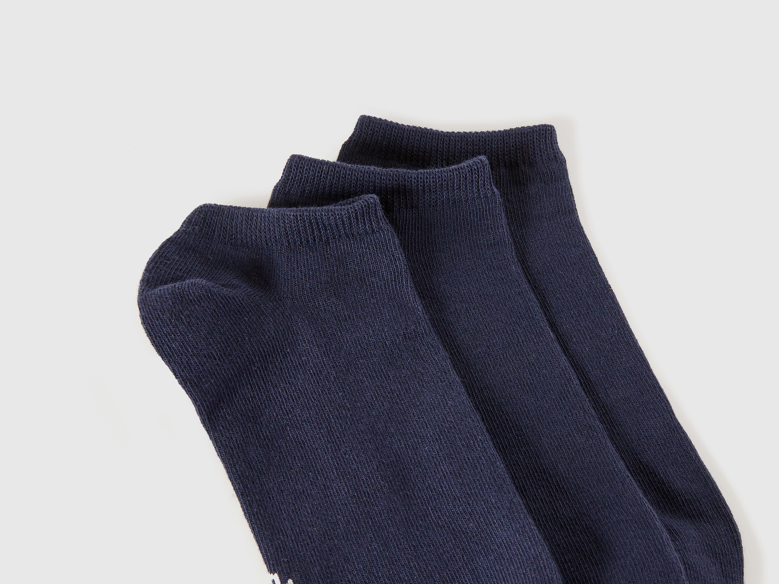 Benetton, Τρία Ζευγάρια Καλτσάκια Κοντά, size 36-38, Σκουρο Μπλε, Γυναικεία φωτογραφία