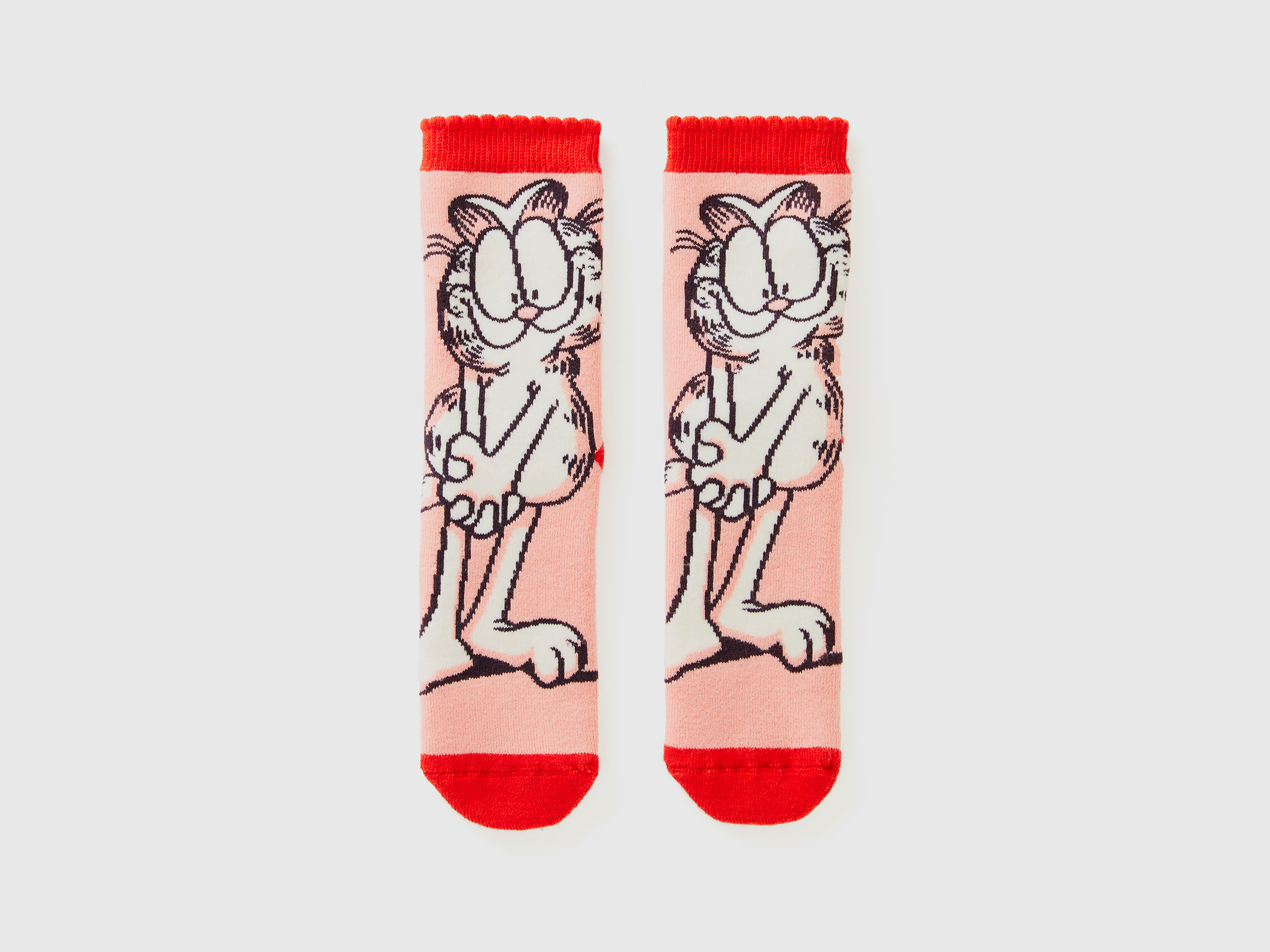 Benetton, Rutschfeste Socken Garfield ©2024 By Paws, Inc., size 30-34, Pink, female