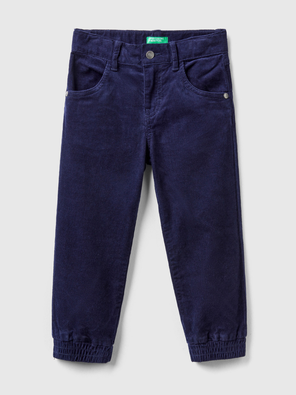 Benetton, Stretch Corduroy Trousers, Dark Blue, Kids