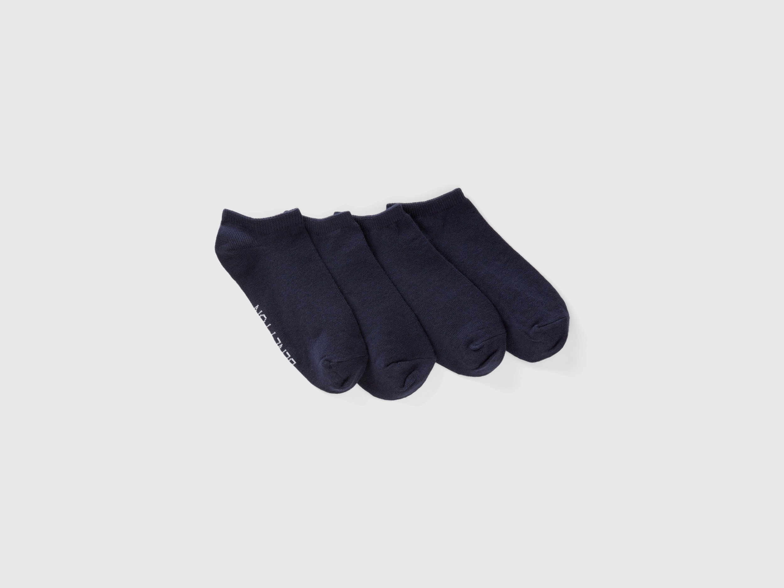 Image of Benetton, Set Of Very Short Socks, size 30-34, Dark Blue, Kids