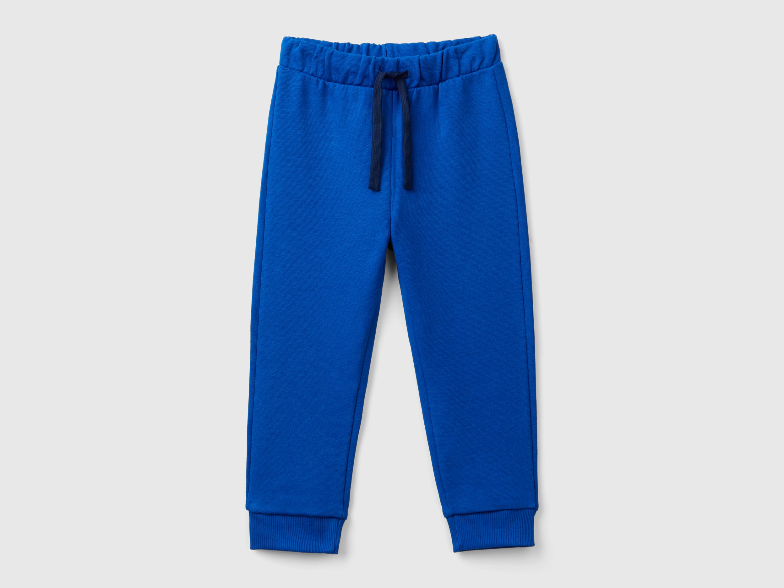 Benetton, Pantaloni In Felpa Con Taschino, Bluette, Bambini