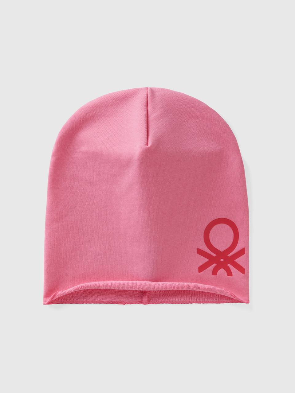 Benetton, Hat In Stretch Cotton, Pink, Kids