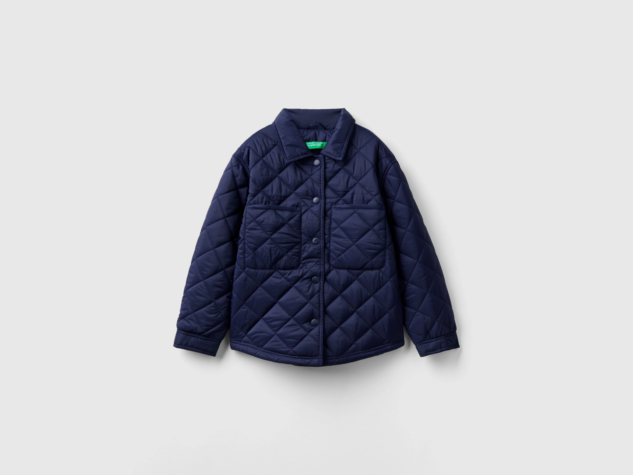 Benetton, Light Quilted Jacket, size 3XL, Dark Blue, Kids