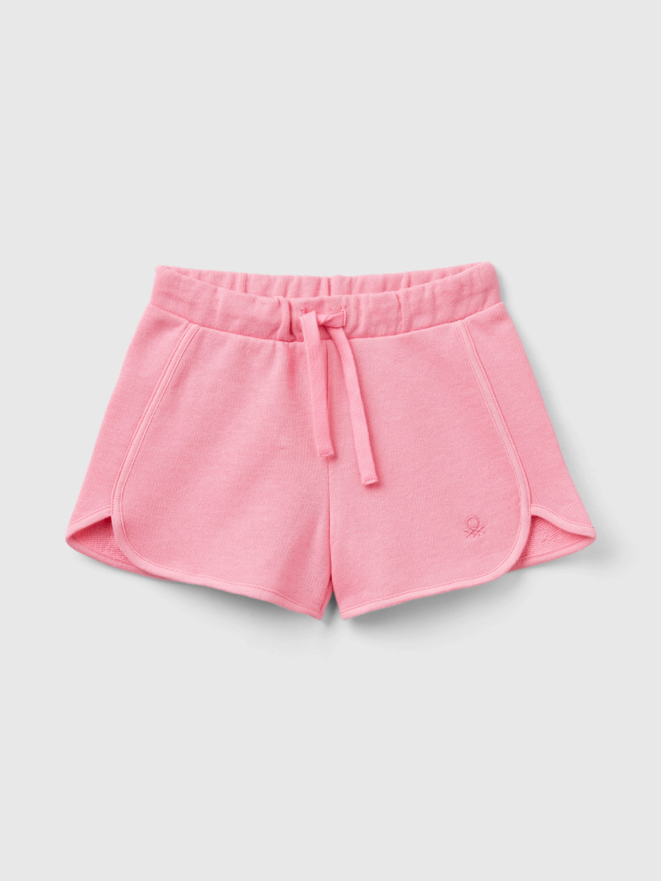 Benetton, Sweat Shorts In 100% Organic Cotton, Pink, Kids
